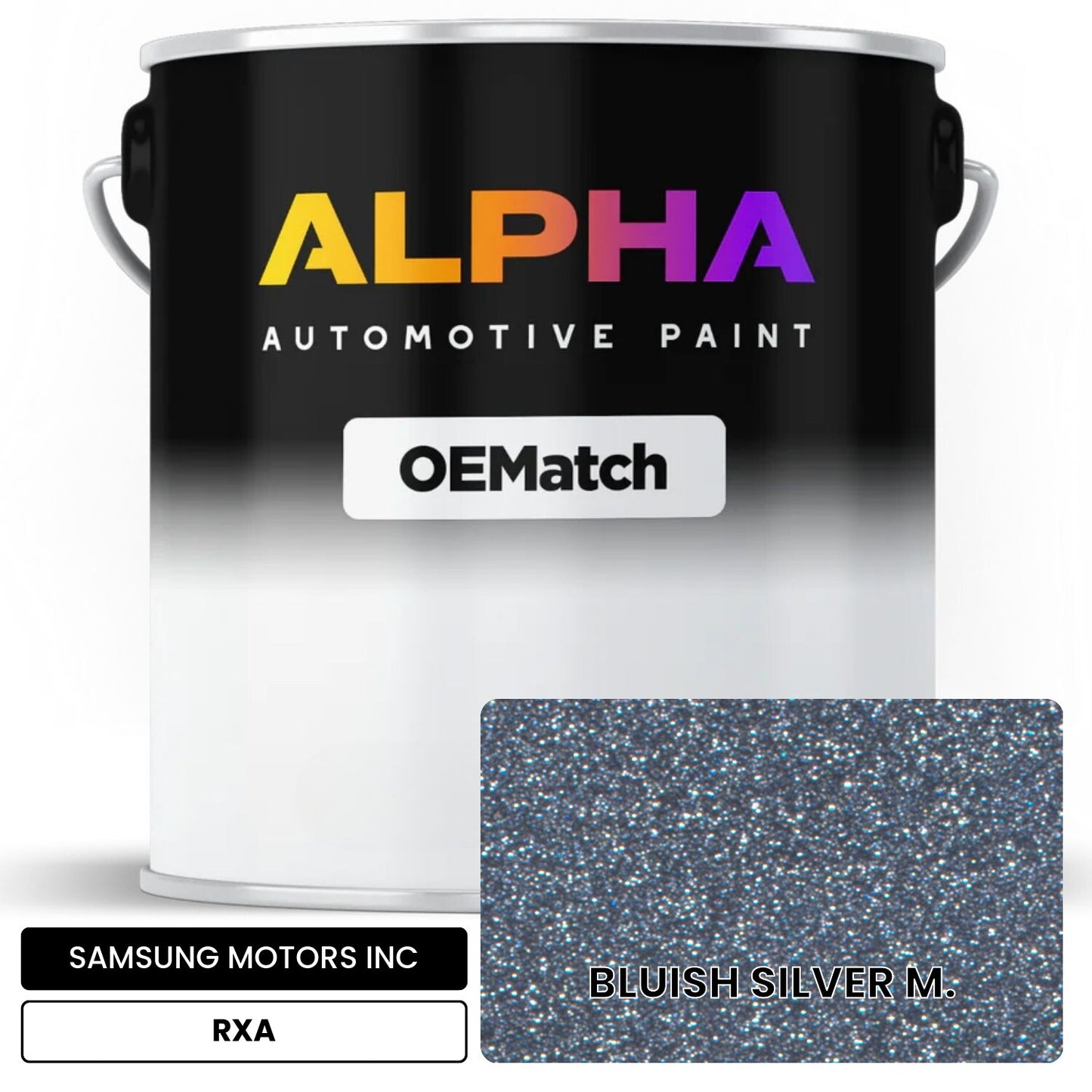 SAMSUNG MOTORS INC BLUISH SILVER M. RXA OEMatch Basecoat