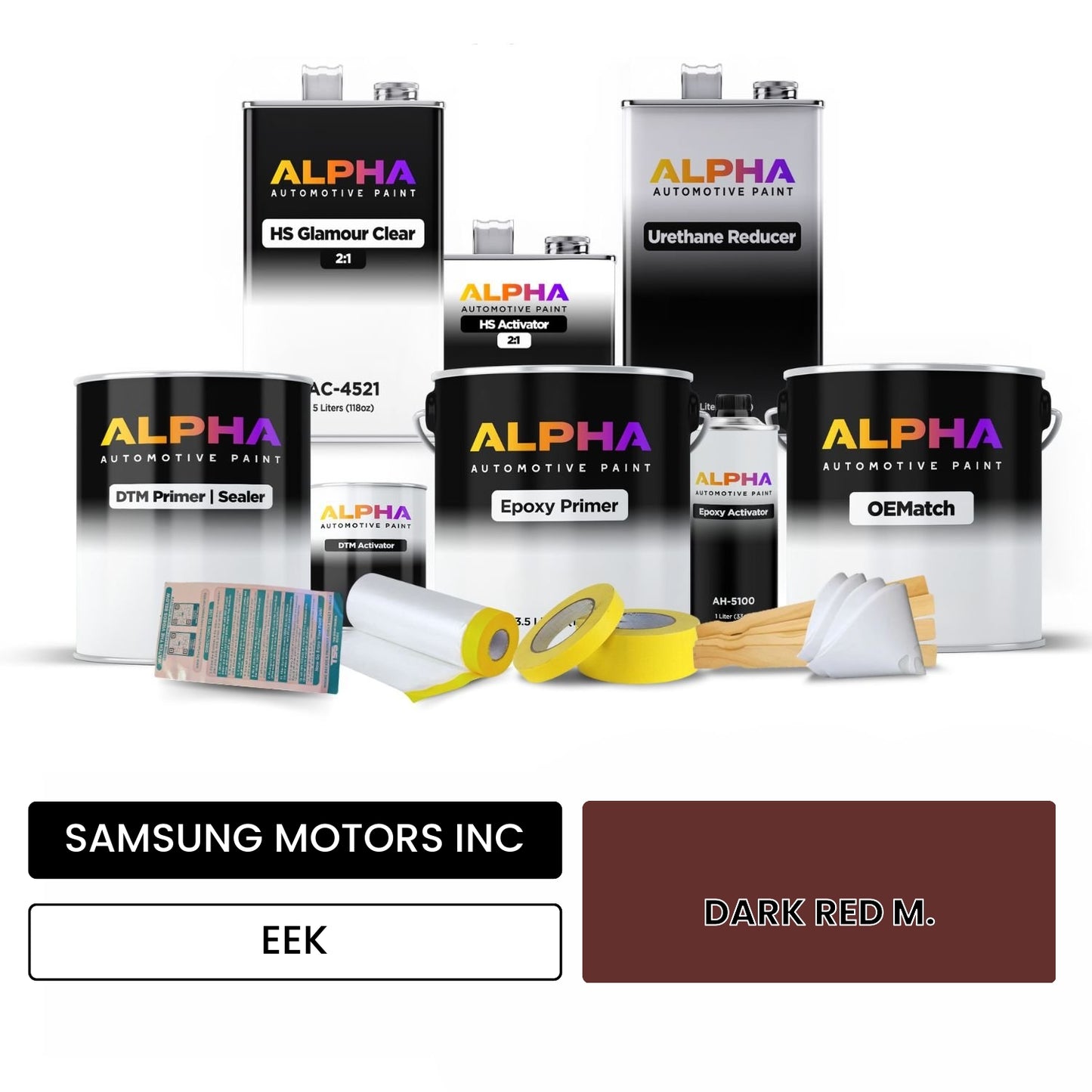 SAMSUNG MOTORS INC DARK RED M. EEK OEMatch Vehicle Paint Kit