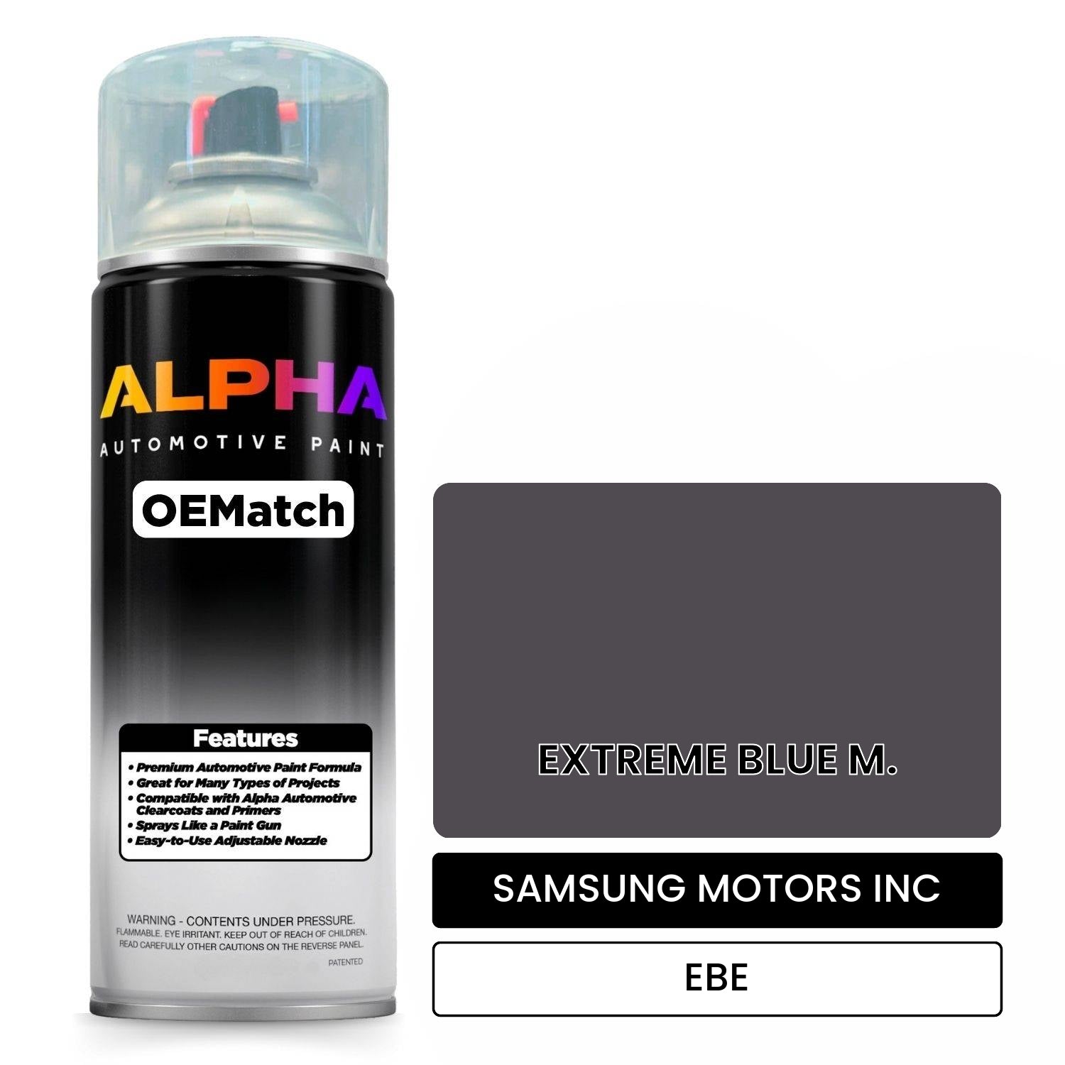 SAMSUNG MOTORS INC EXTREME BLUE M. EBE OEMatch Spraycan