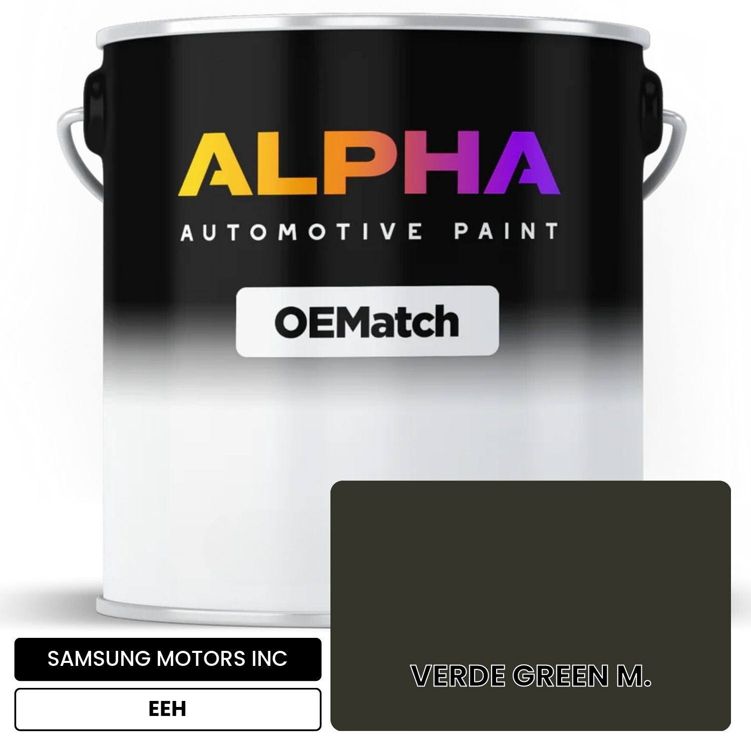 SAMSUNG MOTORS INC VERDE GREEN M. EEH OEMatch Basecoat