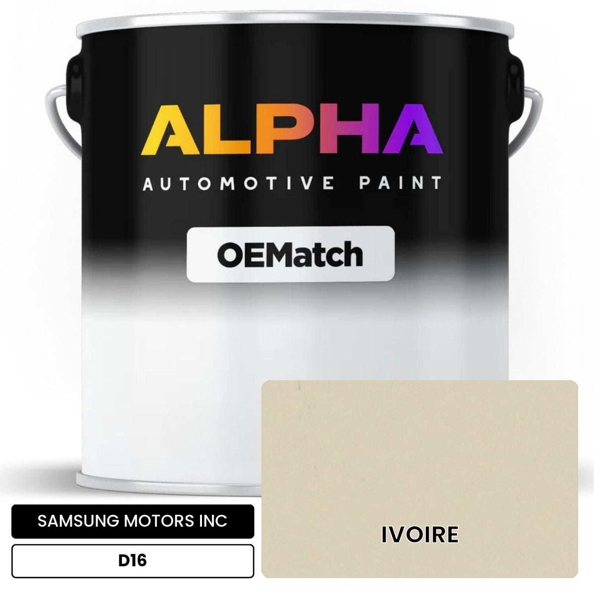 SAMSUNG MOTORS INC IVOIRE D16 OEMatch Basecoat