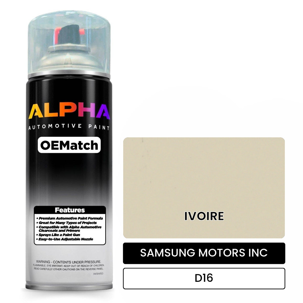 SAMSUNG MOTORS INC IVOIRE D16 OEMatch Spraycan