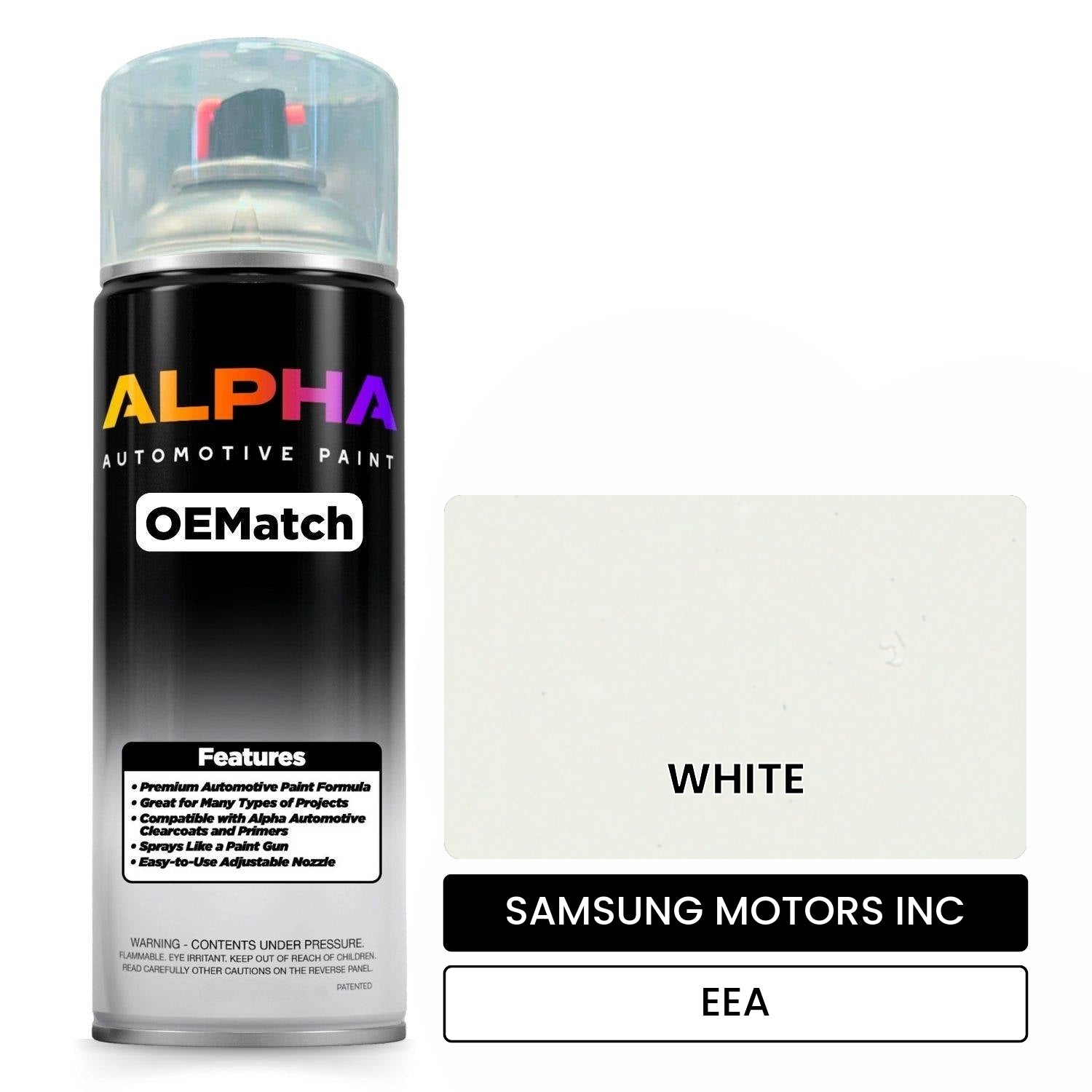 SAMSUNG MOTORS INC WHITE EEA OEMatch Spraycan