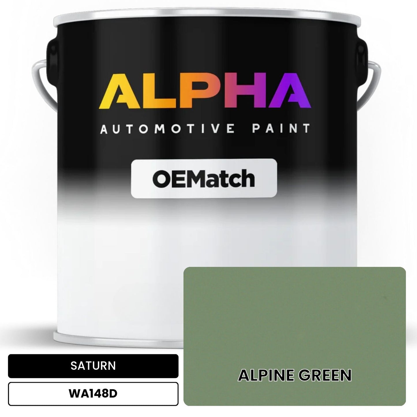 SATURN ALPINE GREEN WA148D OEMatch Basecoat