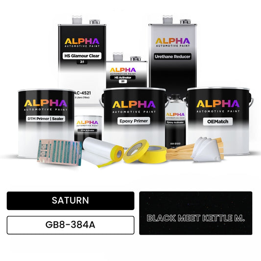 SATURN BLACK MEET KETTLE M. GB8-384A OEMatch Vehicle Paint Kit