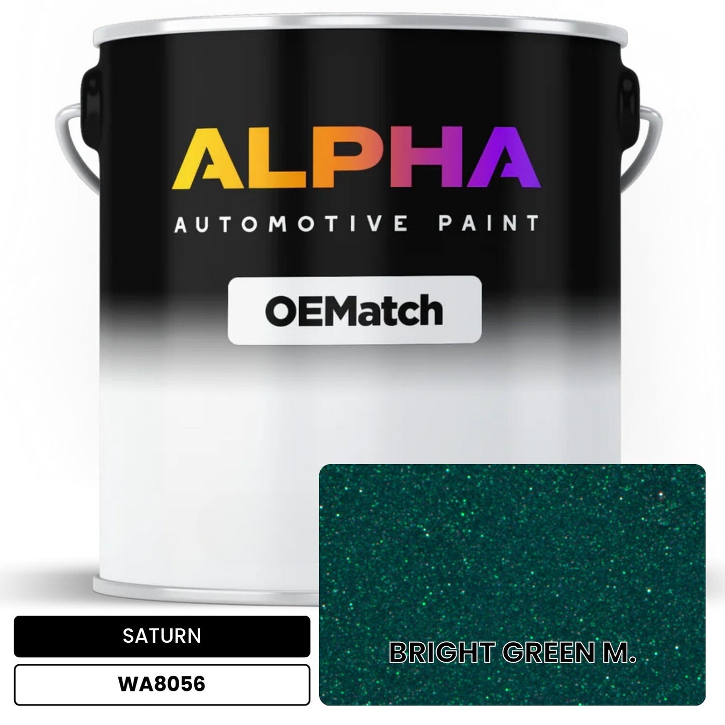 SATURN BRIGHT GREEN M. WA8056 OEMatch Basecoat