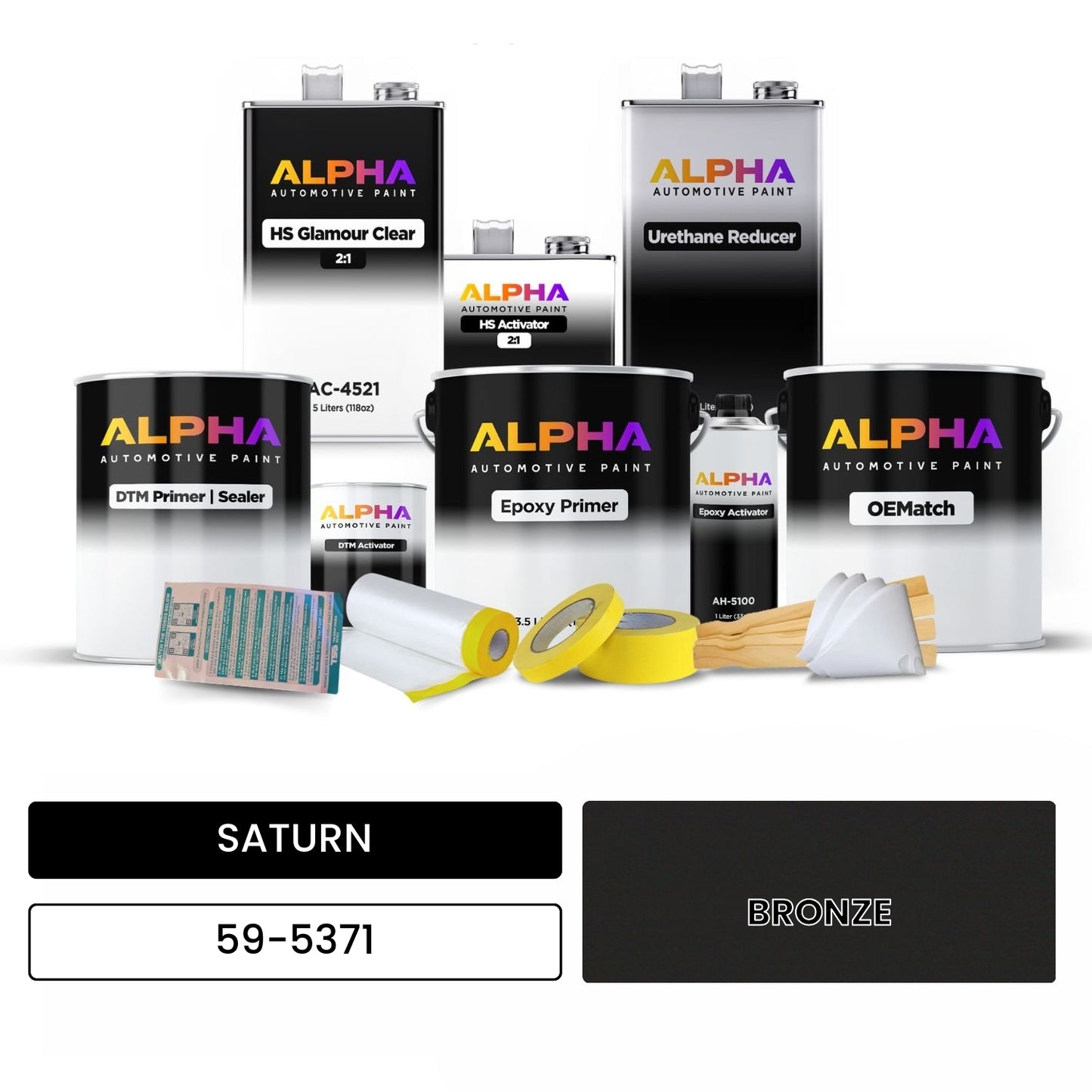 SATURN BRONZE 59-5371 OEMatch Vehicle Paint Kit
