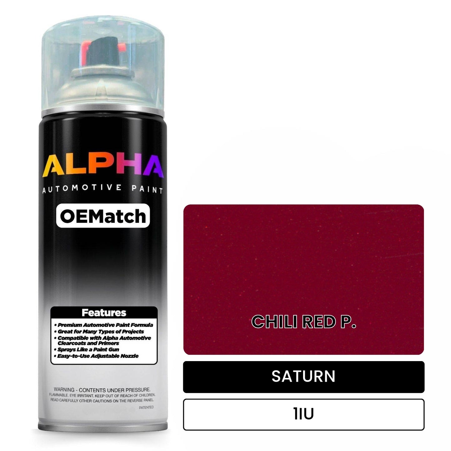 SATURN CHILI RED P. 1IU OEMatch Spraycan