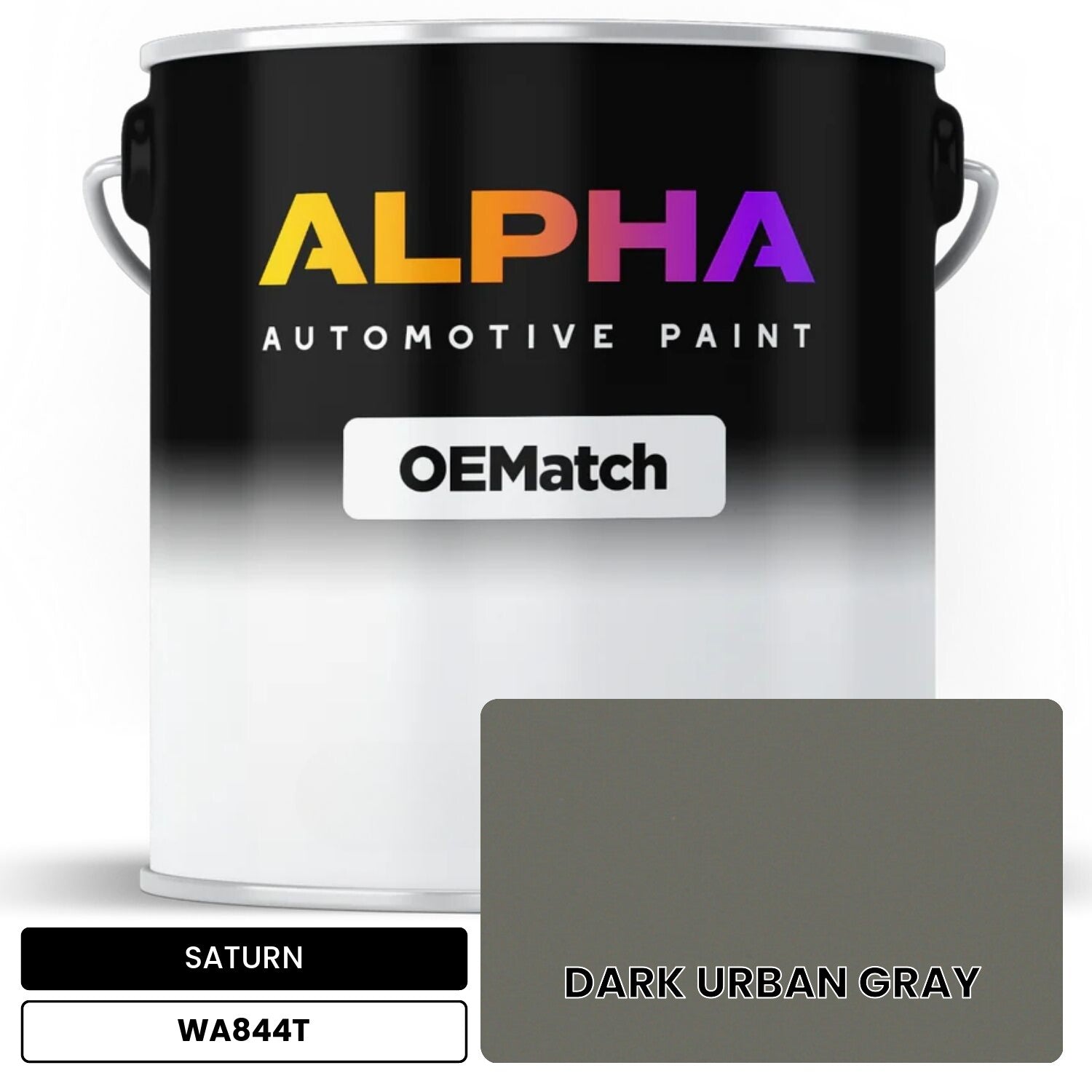 SATURN DARK URBAN GRAY WA844T OEMatch Basecoat