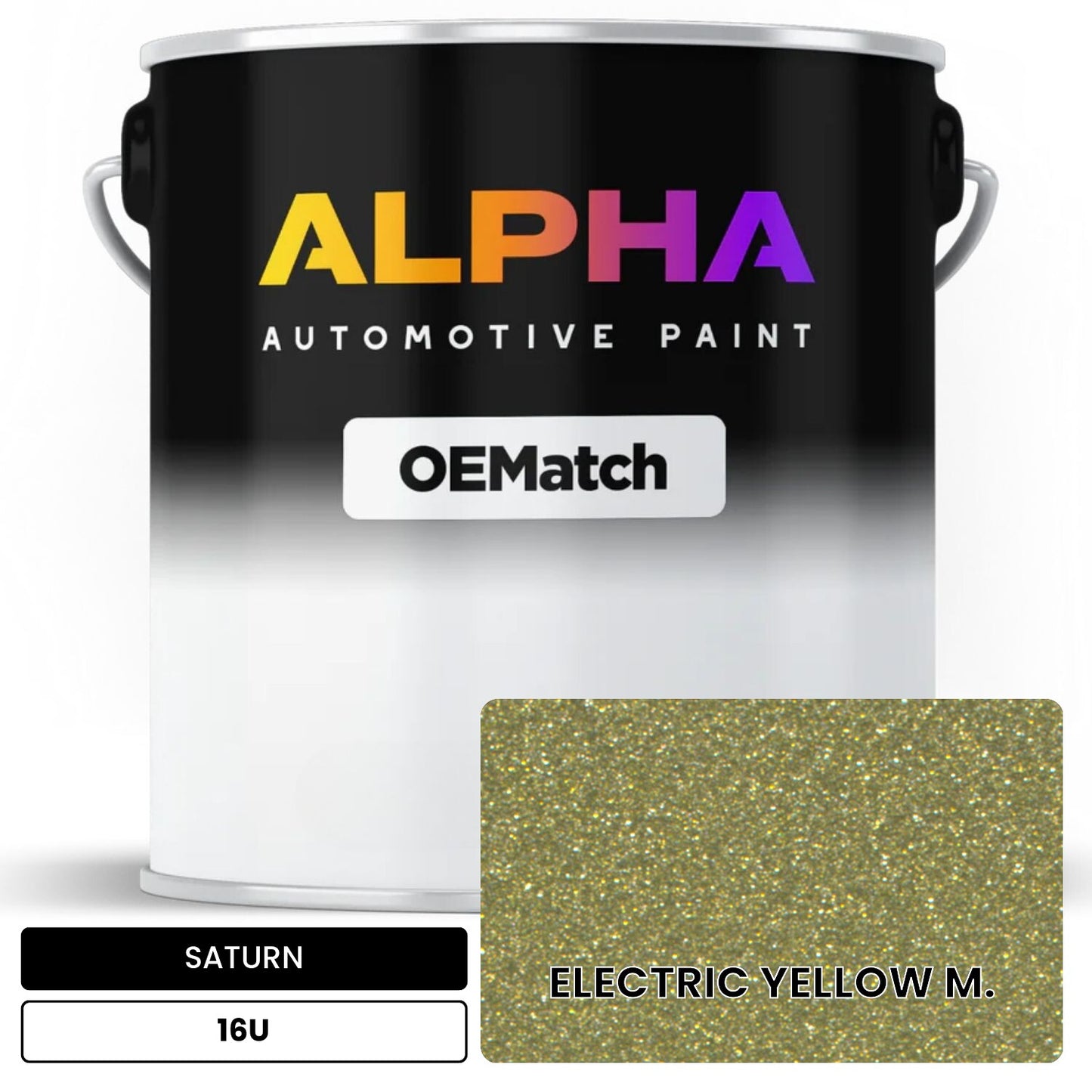 SATURN ELECTRIC YELLOW M. 16U OEMatch Basecoat