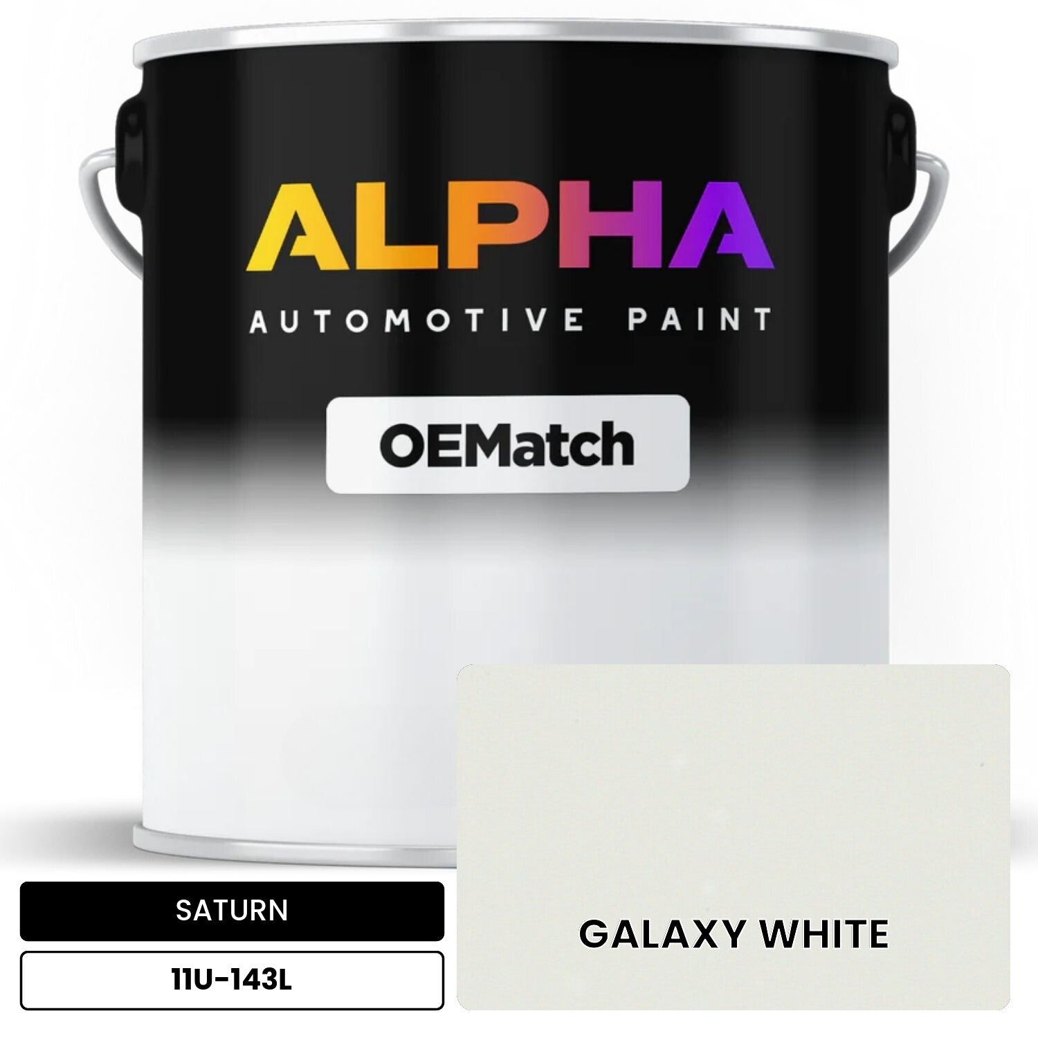 SATURN GALAXY WHITE 11U-143L OEMatch Basecoat