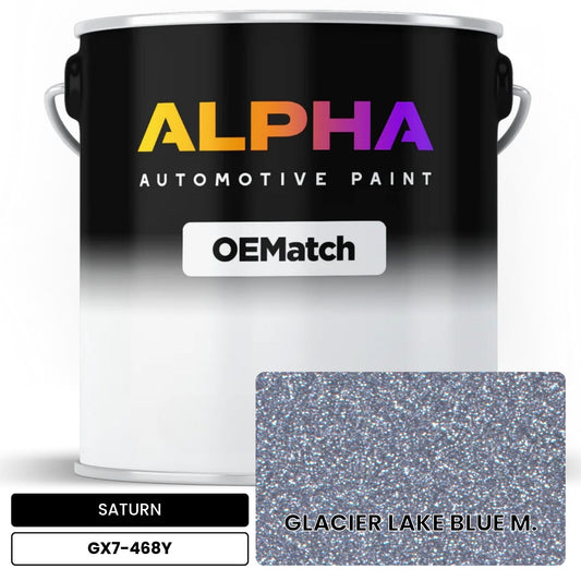 SATURN GLACIER LAKE BLUE M. GX7-468Y OEMatch Basecoat