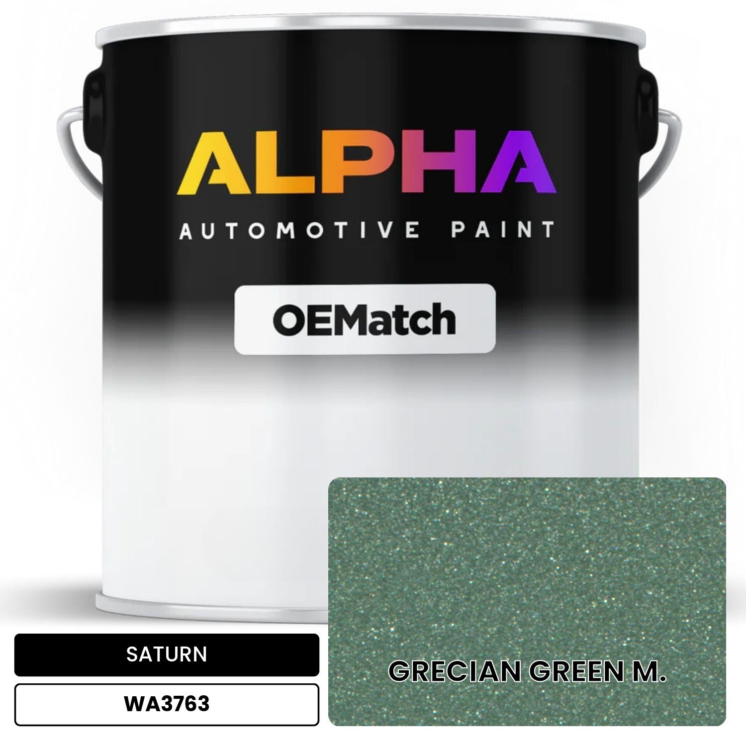 SATURN GRECIAN GREEN M. WA3763 OEMatch Basecoat