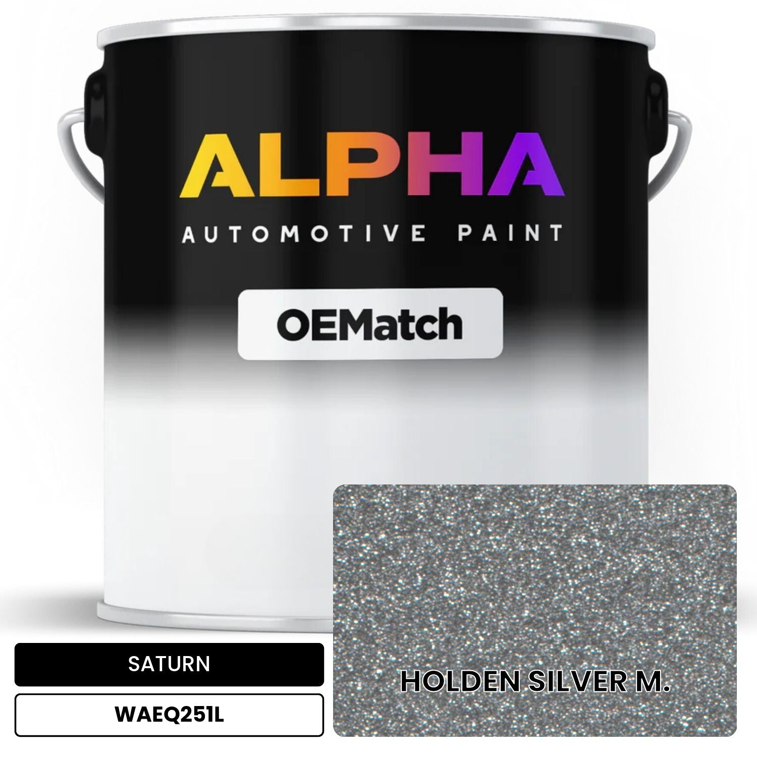 SATURN HOLDEN SILVER M. WAEQ251L OEMatch Basecoat