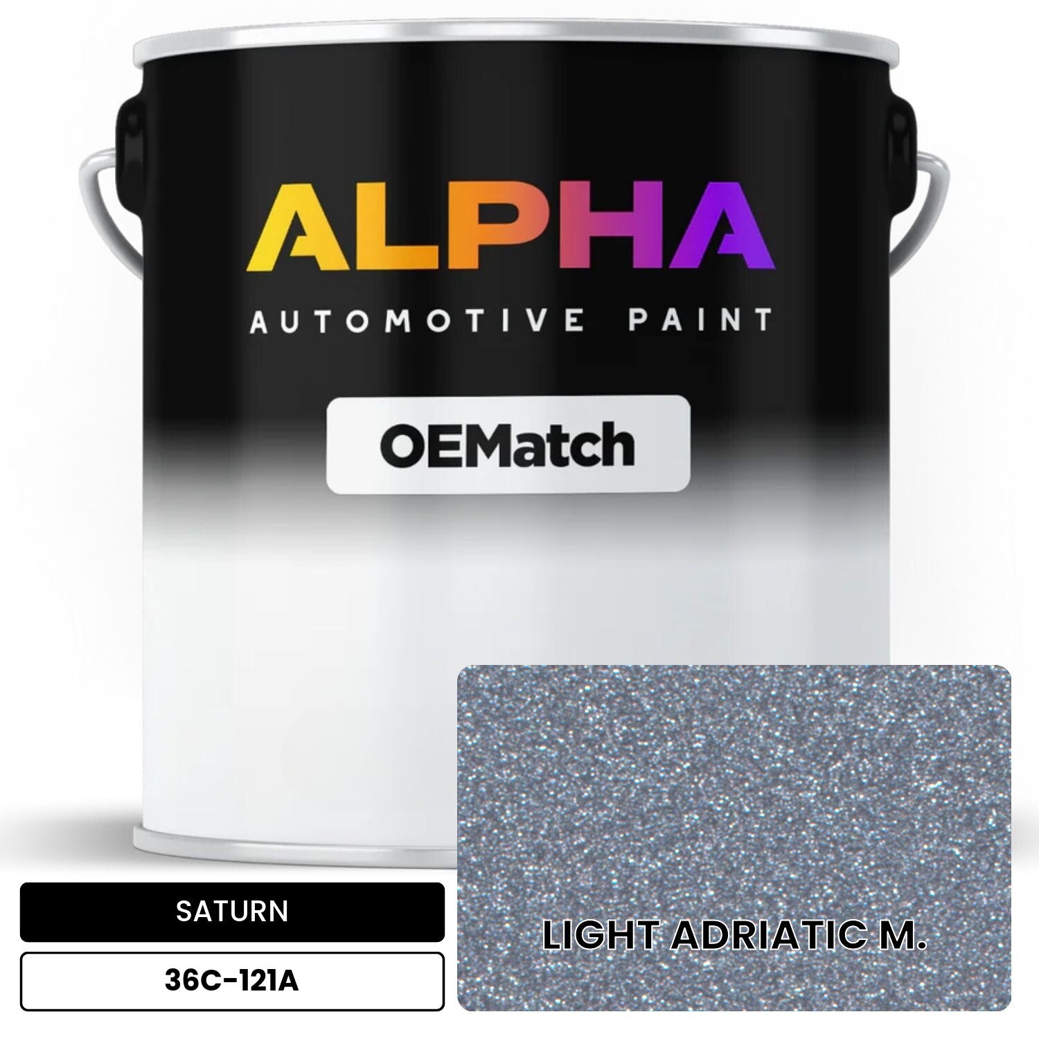 SATURN LIGHT ADRIATIC M. 36C-121A OEMatch Basecoat