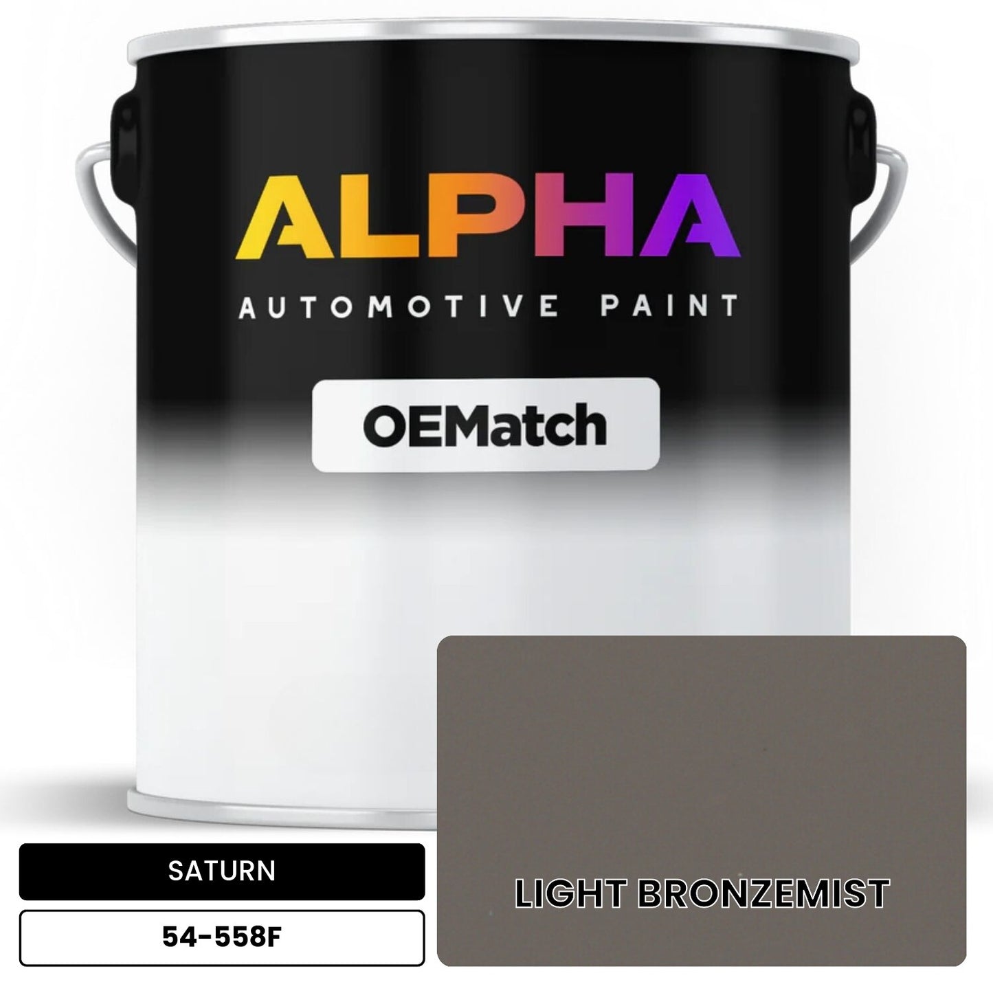 SATURN LIGHT BRONZEMIST 54-558F OEMatch Basecoat