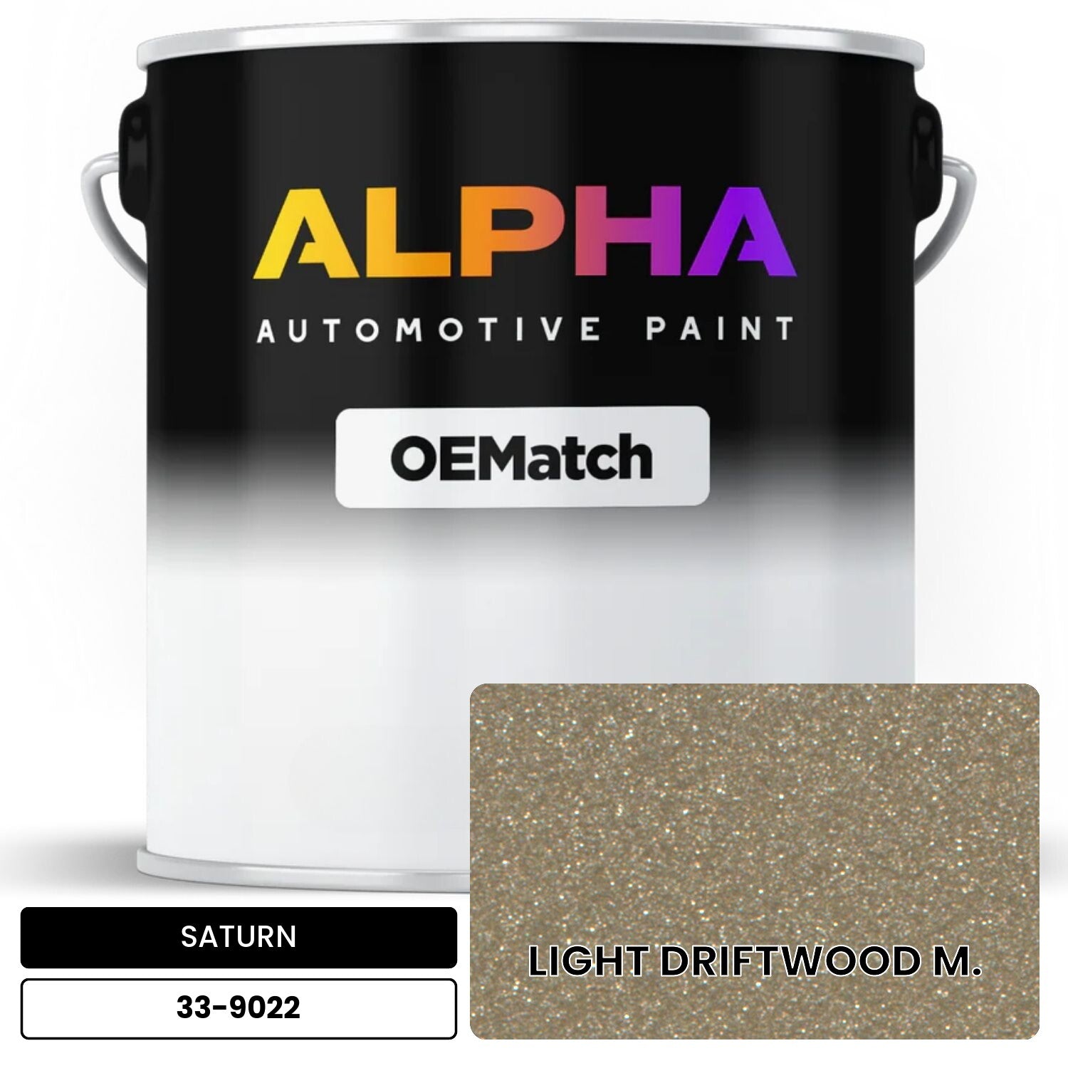 SATURN LIGHT DRIFTWOOD M. 33-9022 OEMatch Basecoat