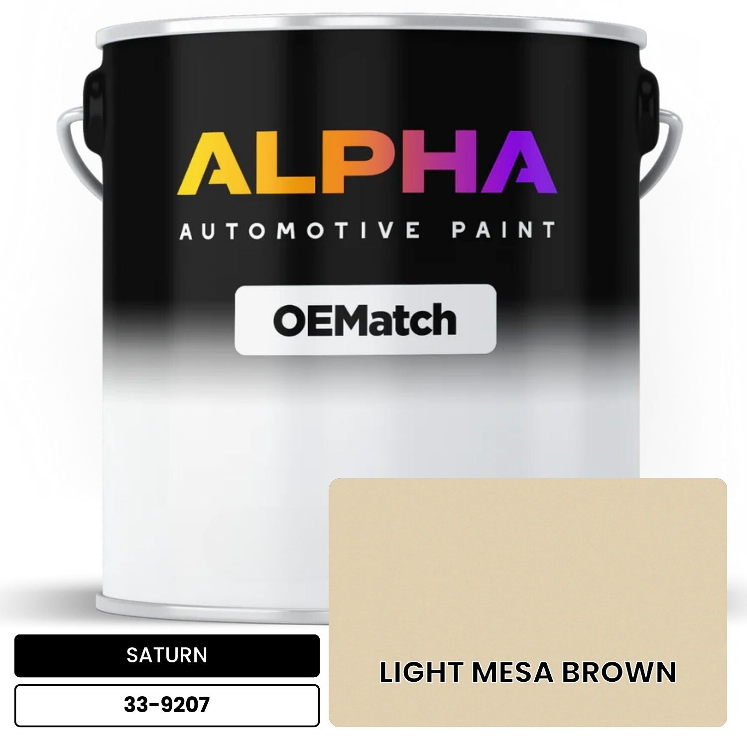 SATURN LIGHT MESA BROWN 33-9207 OEMatch Basecoat