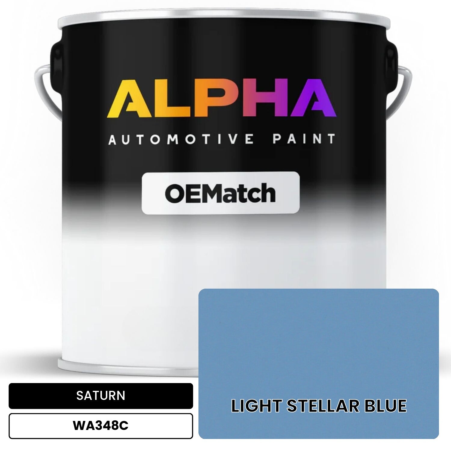 SATURN LIGHT STELLAR BLUE WA348C OEMatch Basecoat