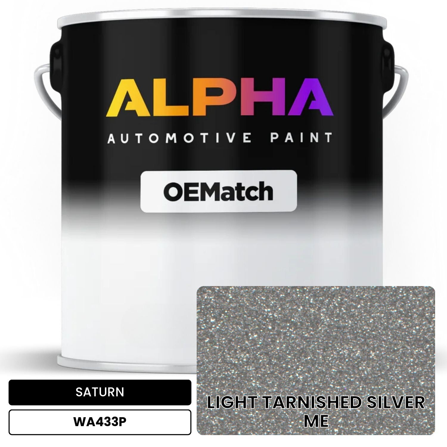 SATURN LIGHT TARNISHED SILVER ME WA433P OEMatch Basecoat
