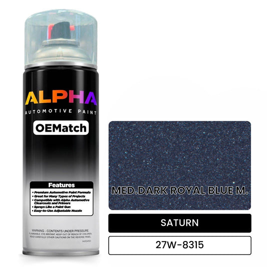 SATURN MED.DARK ROYAL BLUE M. 27W-8315 OEMatch Spraycan
