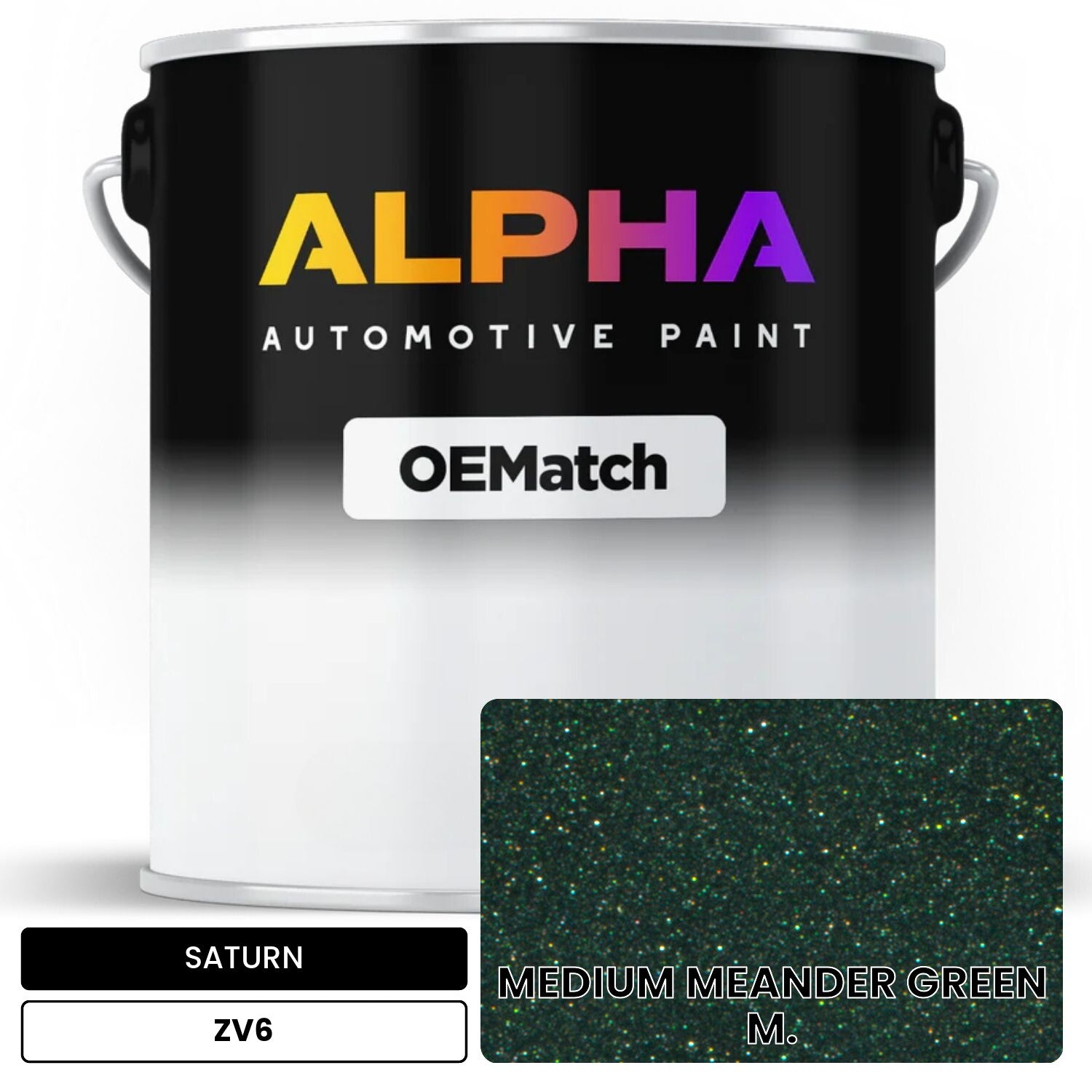 SATURN MEDIUM MEANDER GREEN M. ZV6 OEMatch Basecoat