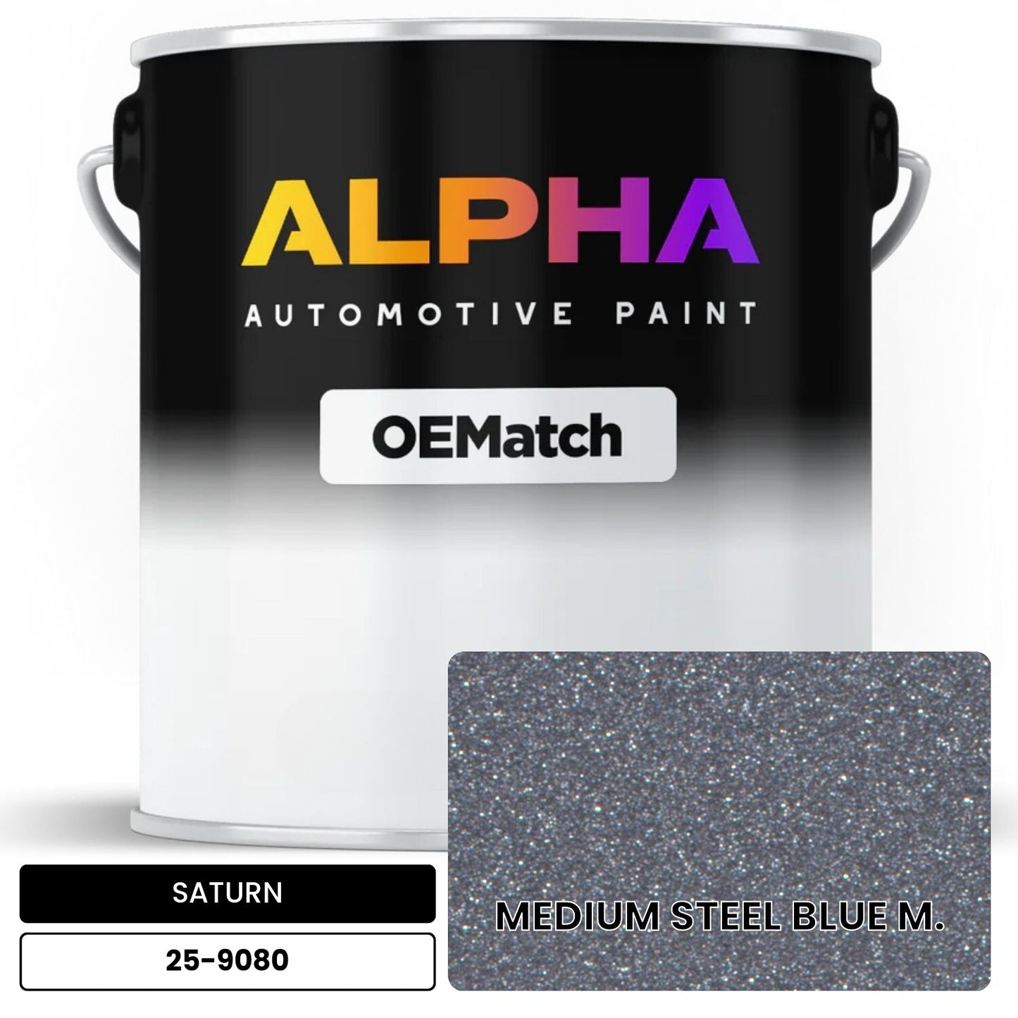 SATURN MEDIUM STEEL BLUE M. 25-9080 OEMatch Basecoat