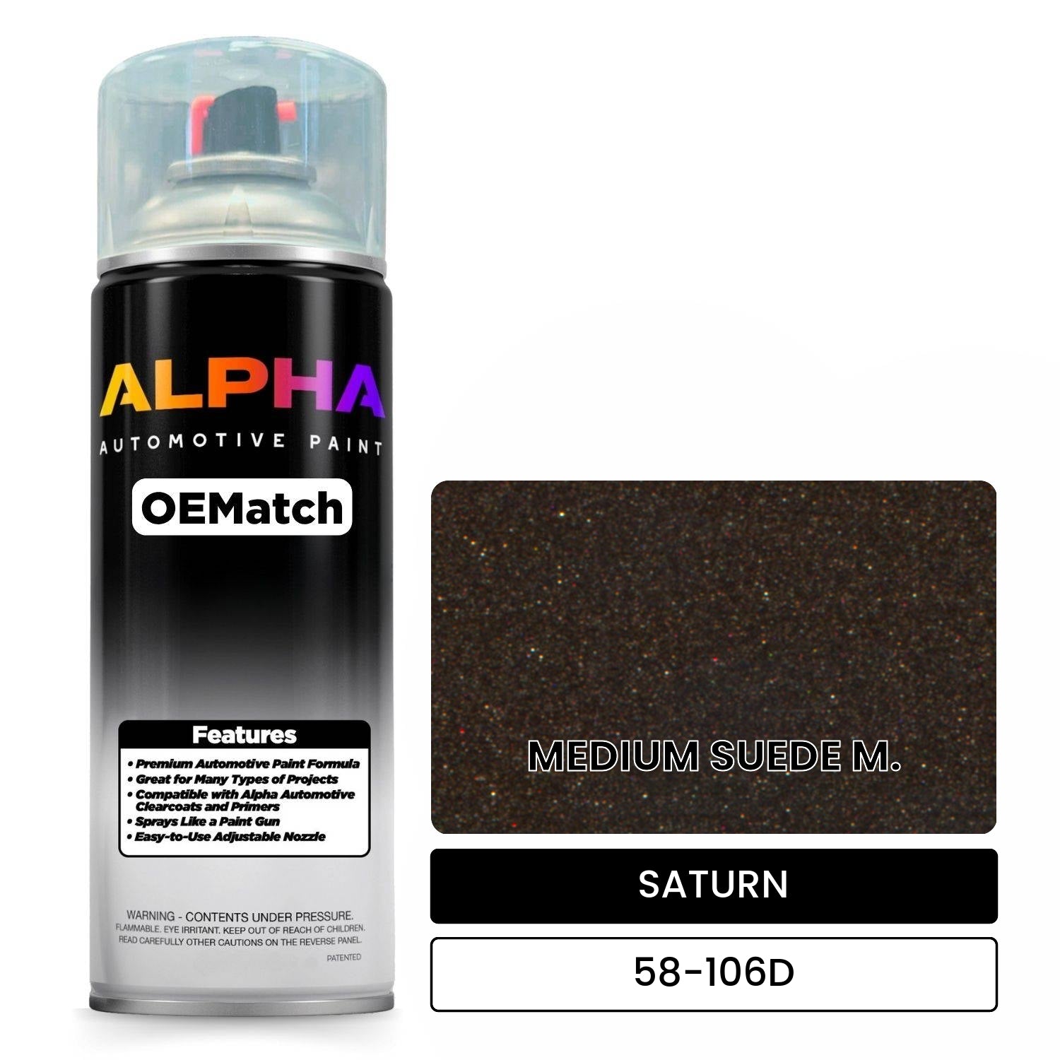 SATURN MEDIUM SUEDE M. 58-106D OEMatch Spraycan