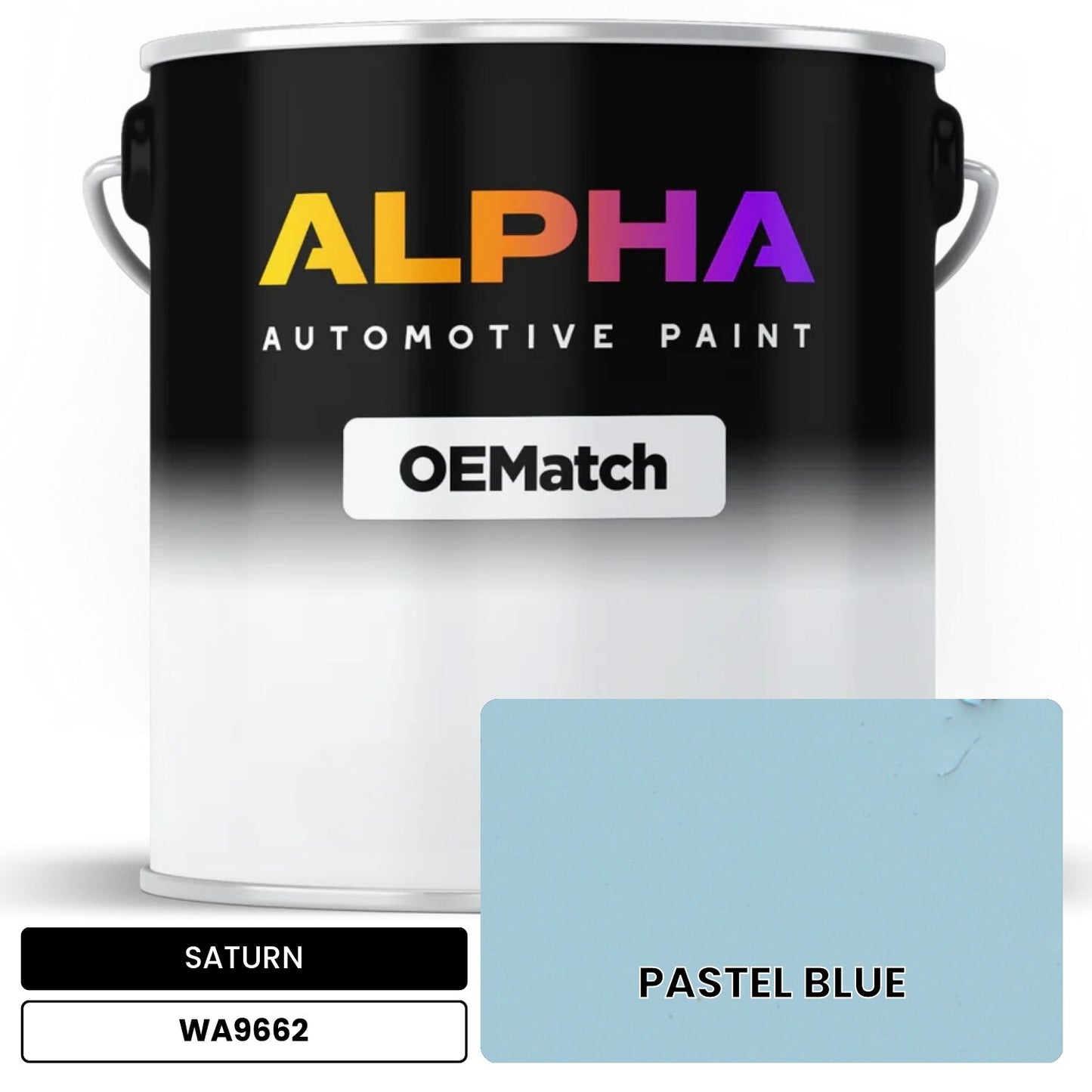 SATURN PASTEL BLUE WA9662 OEMatch Basecoat