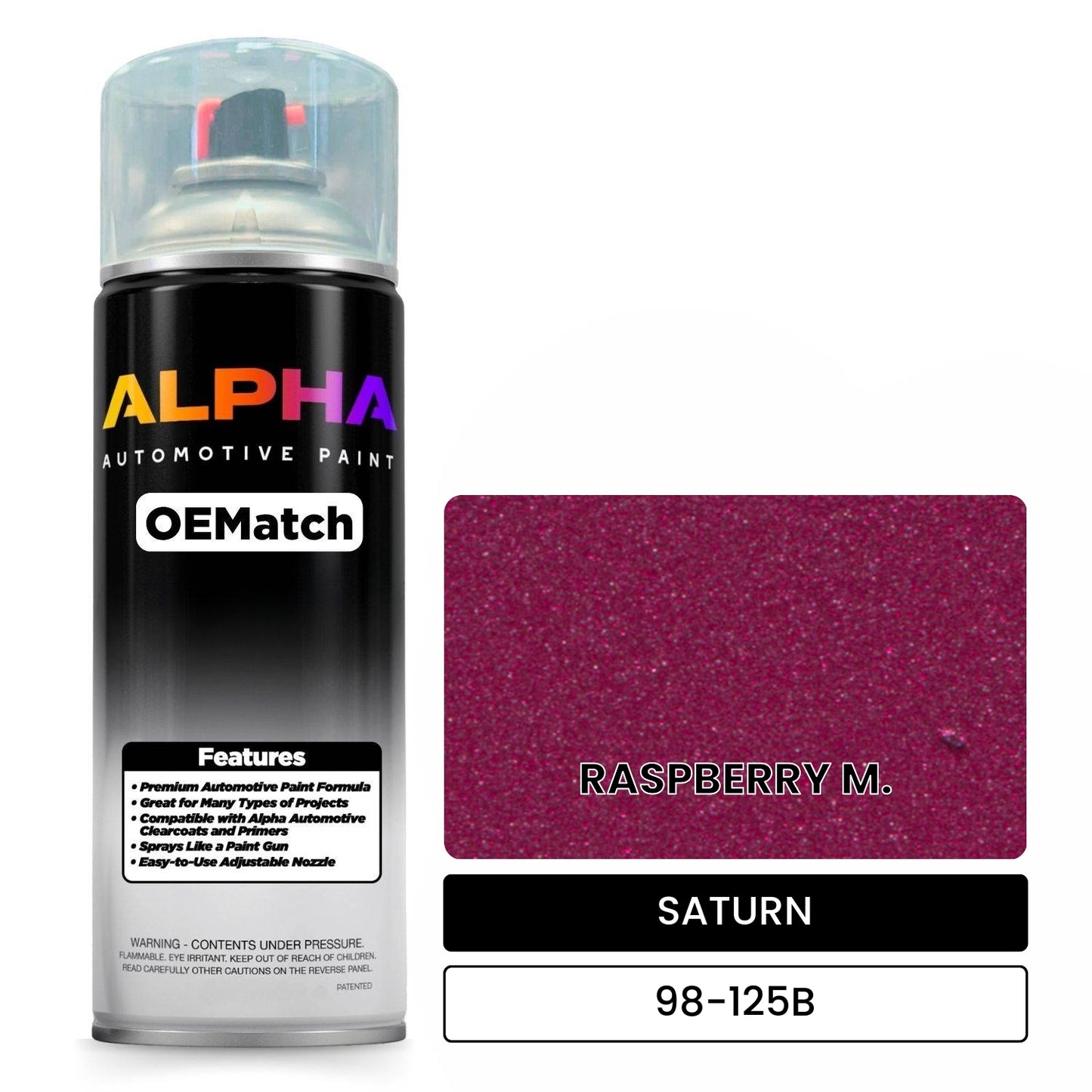 SATURN RASPBERRY M. 98-125B OEMatch Spraycan