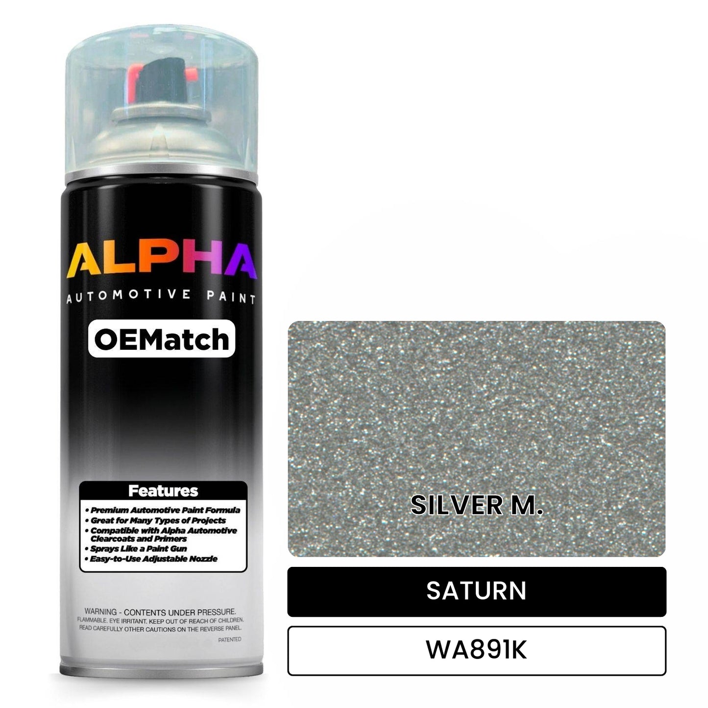 SATURN SILVER M. WA891K OEMatch Spraycan