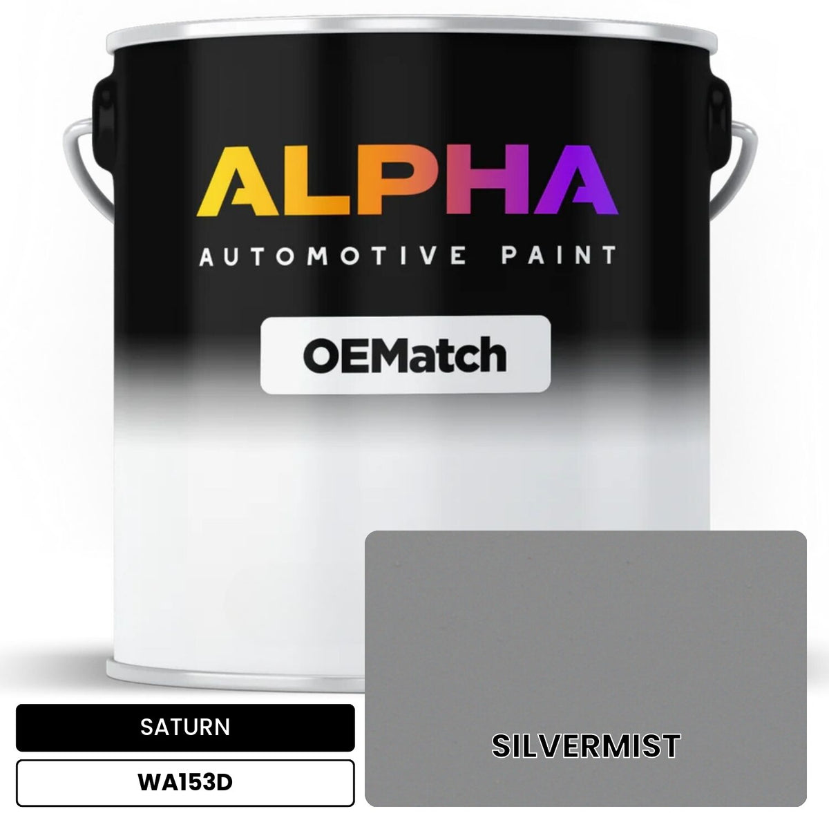 SATURN SILVERMIST WA153D OEMatch Basecoat