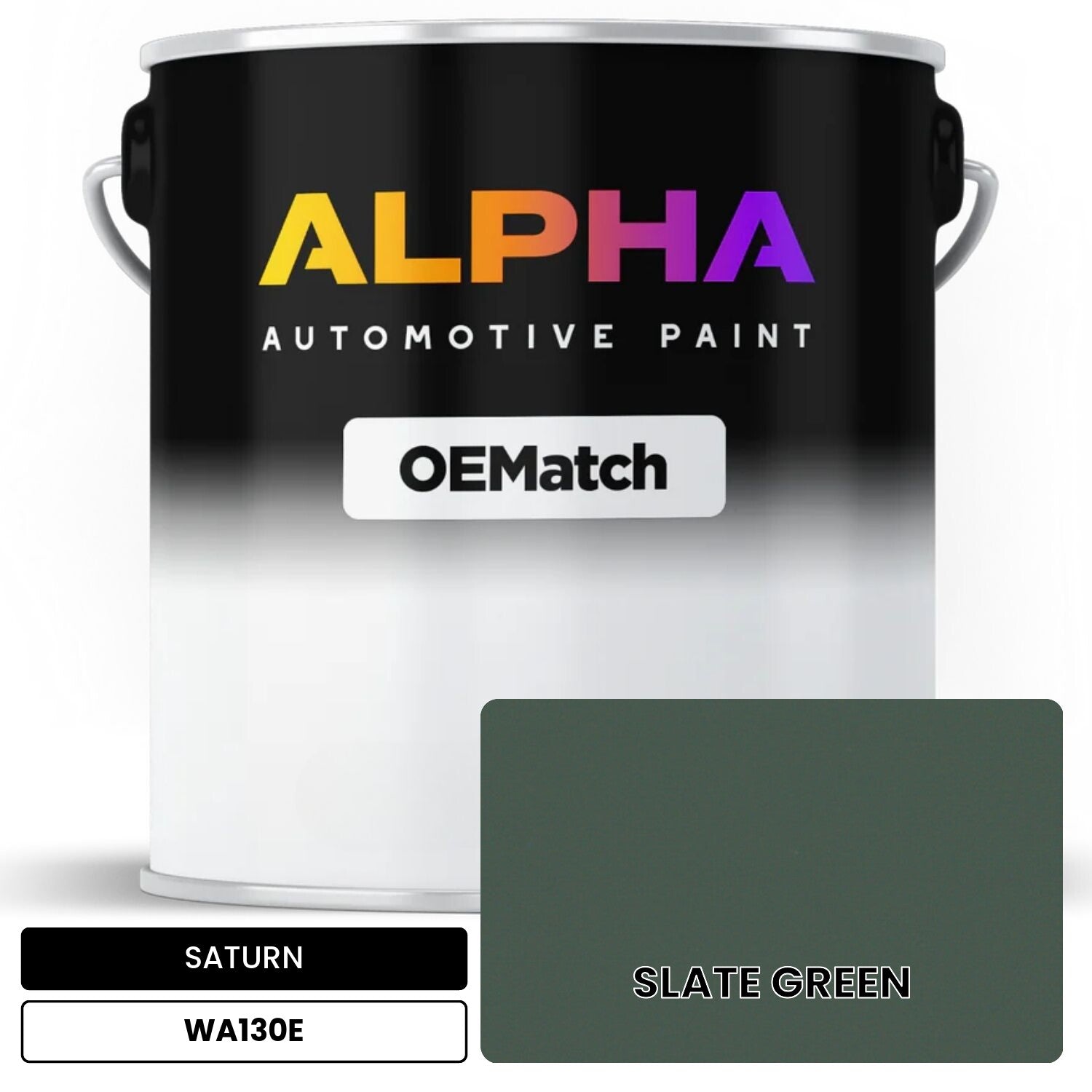 SATURN SLATE GREEN WA130E OEMatch Basecoat