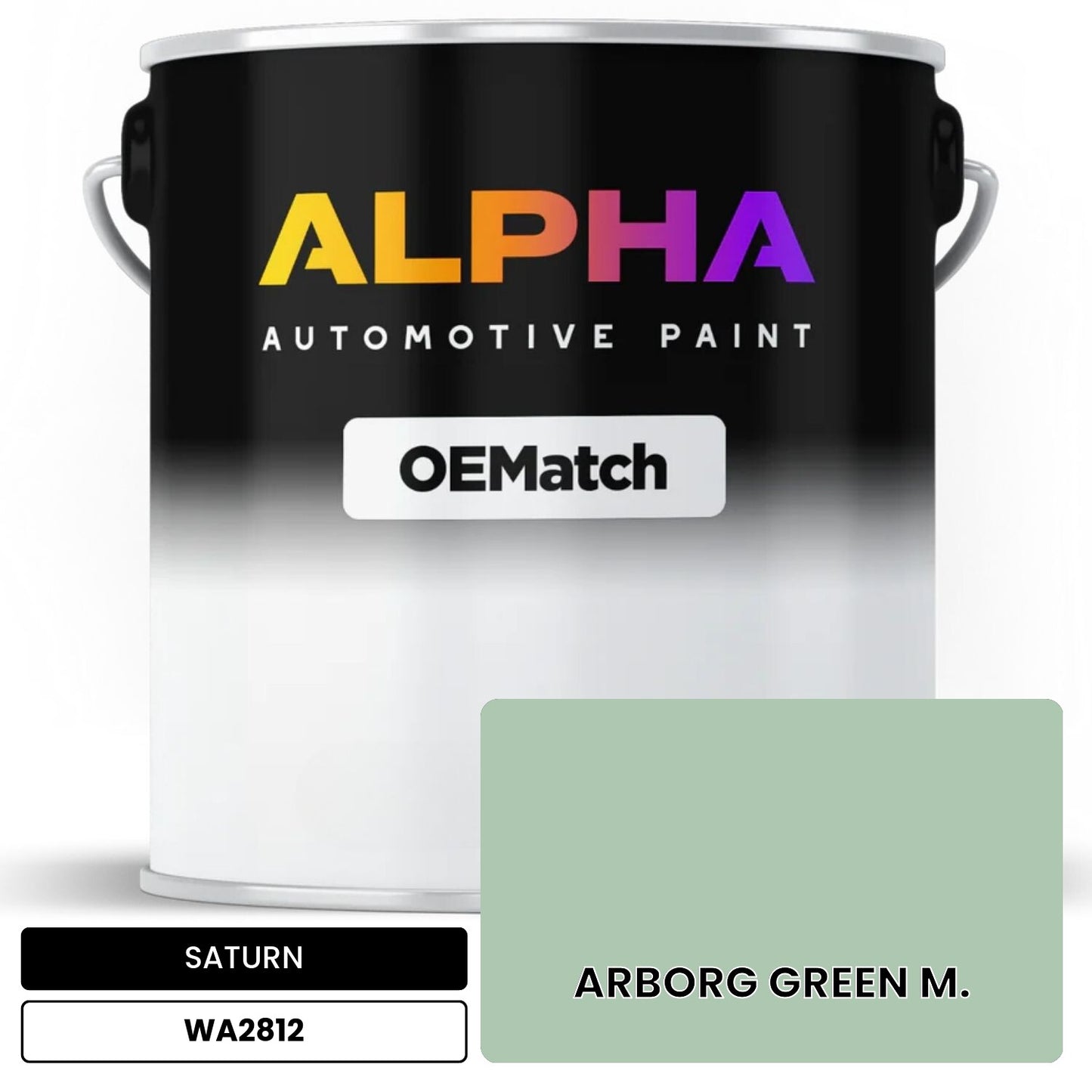 SATURN ARBORG GREEN M. WA2812 OEMatch Basecoat