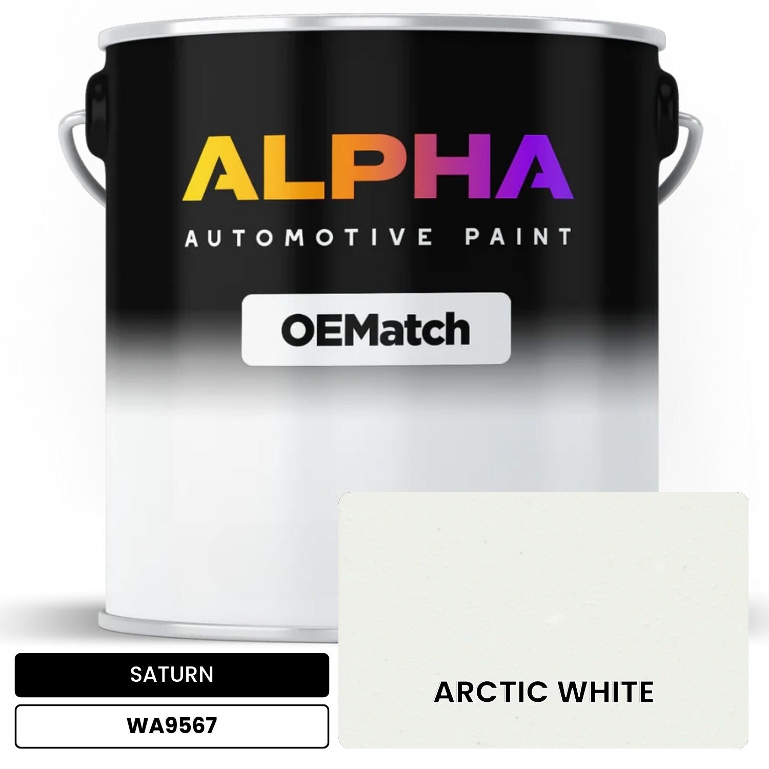 SATURN ARCTIC WHITE WA9567 OEMatch Basecoat