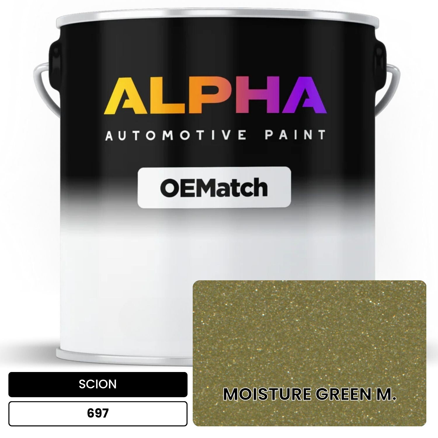 SCION MOISTURE GREEN M. 697 OEMatch Basecoat