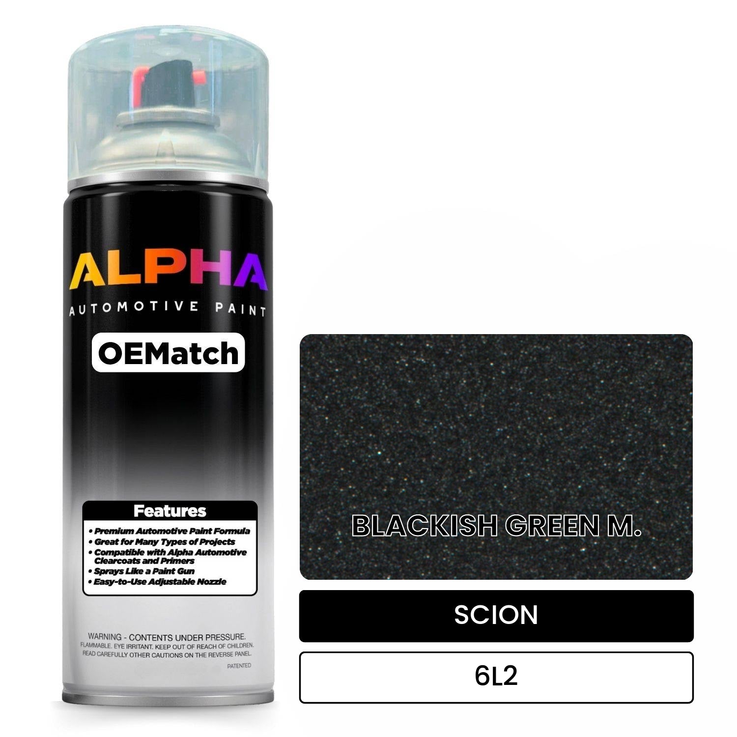 SCION BLACKISH GREEN M. 6L2 OEMatch Spraycan