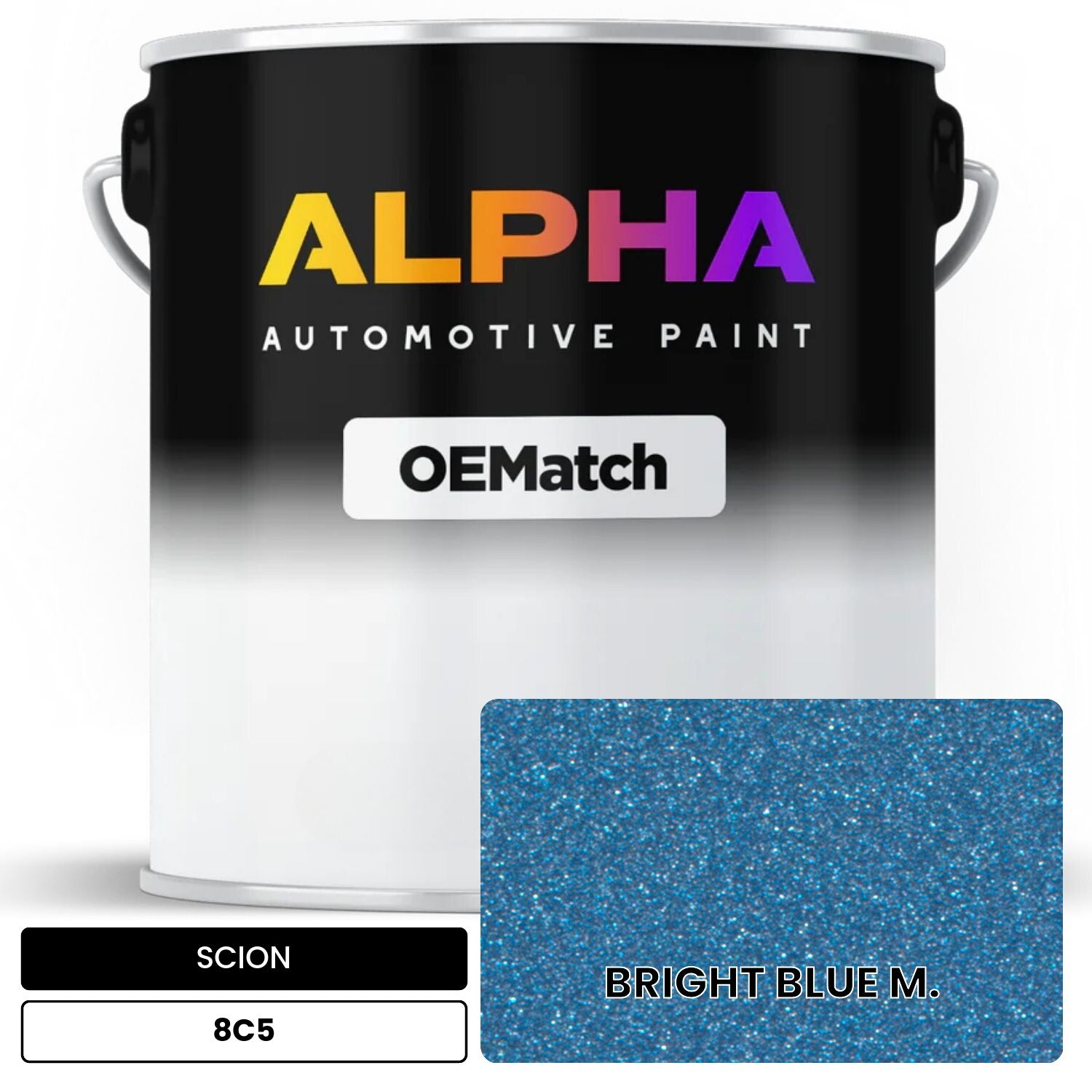 SCION BRIGHT BLUE M. 8C5 OEMatch Basecoat