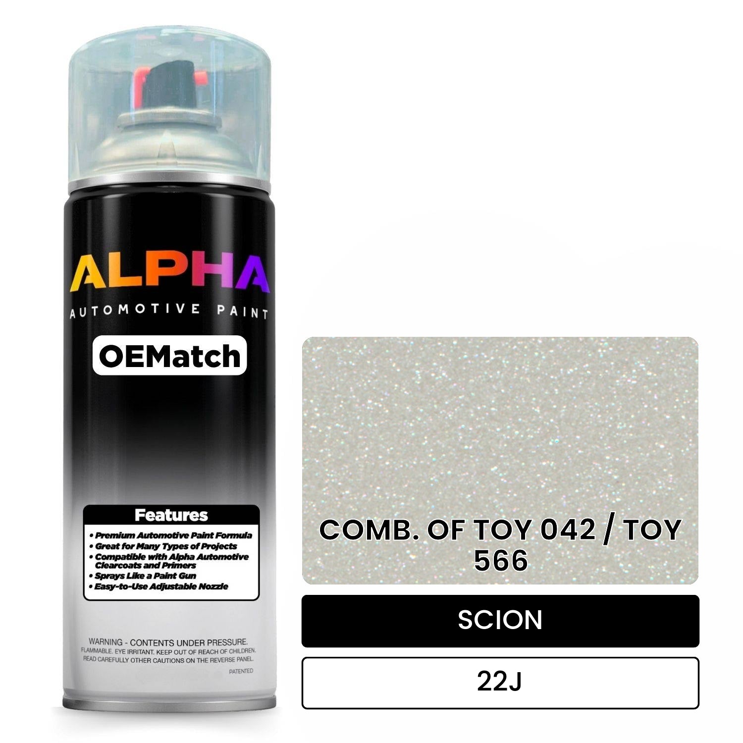 SCION COMB. OF TOY 042 / TOY 566 22J OEMatch Spraycan