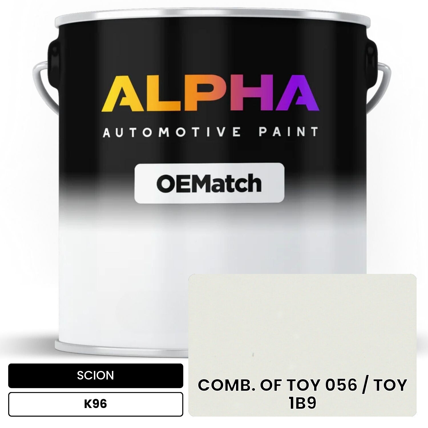 SCION COMB. OF TOY 056 / TOY 1B9 K96 OEMatch Basecoat