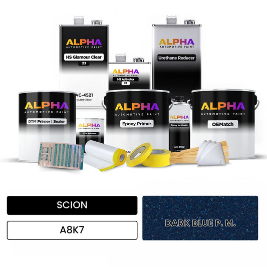 SCION DARK BLUE P. M. A8K7 OEMatch Vehicle Paint Kit