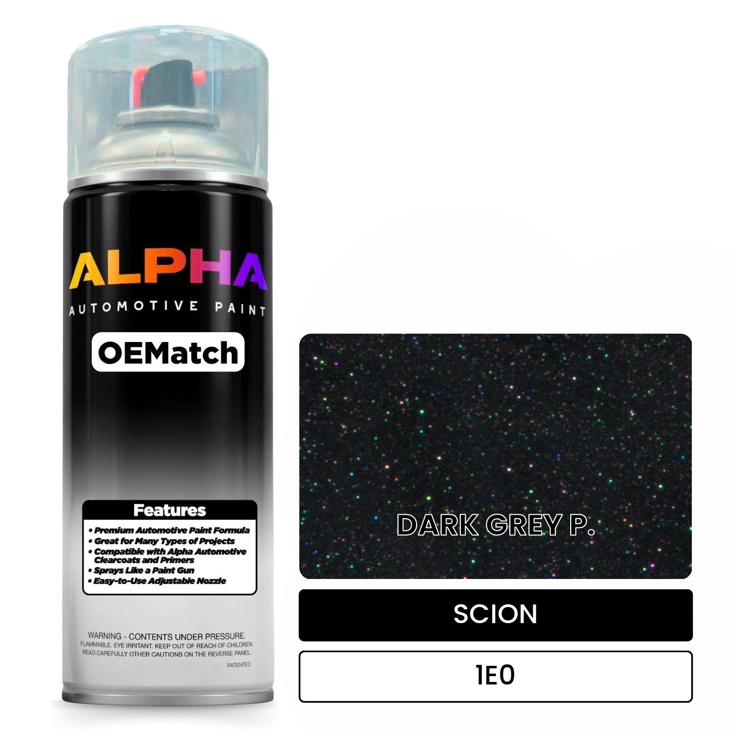 SCION DARK GREY P. 1E0 OEMatch Spraycan