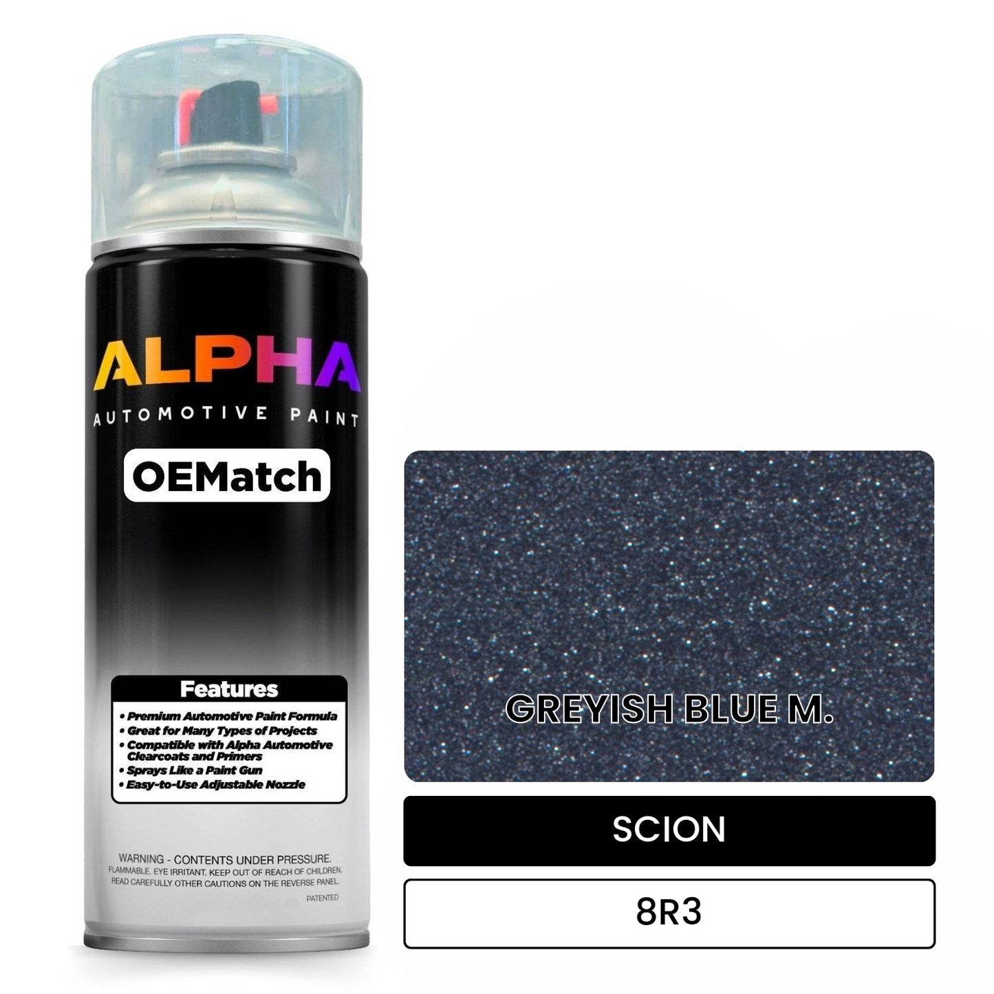 SCION GREYISH BLUE M. 8R3 OEMatch Spraycan