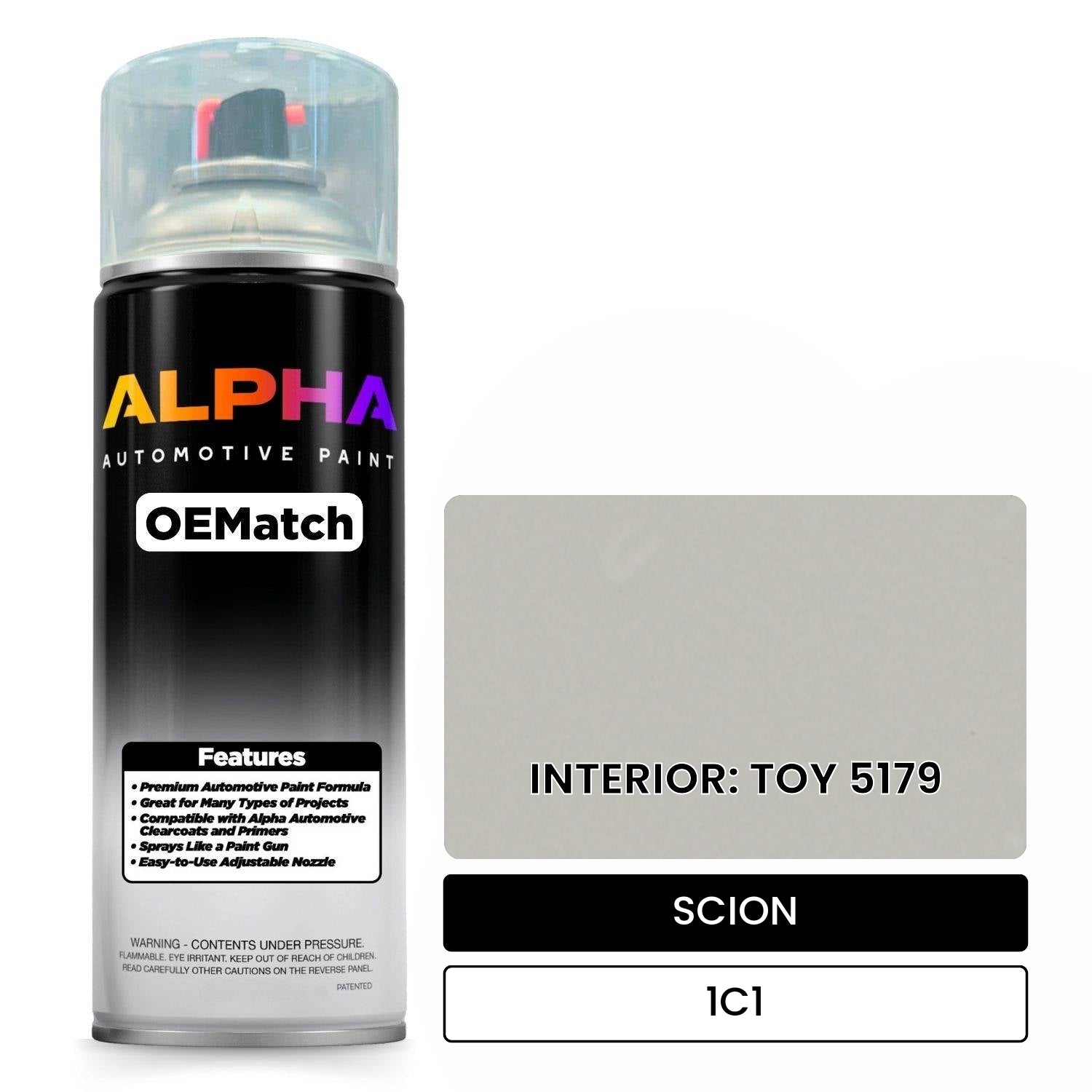 SCION INTERIOR: TOY 5179 1C1 OEMatch Spraycan