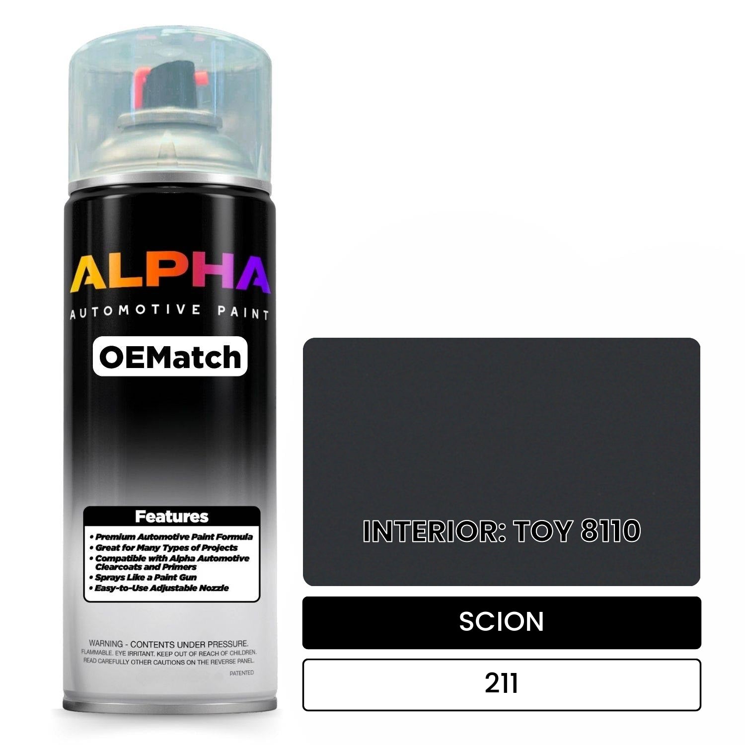 SCION INTERIOR: TOY 8110 211 OEMatch Spraycan