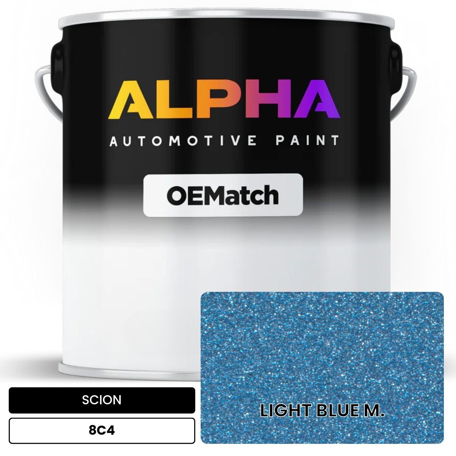 SCION LIGHT BLUE M. 8C4 OEMatch Basecoat