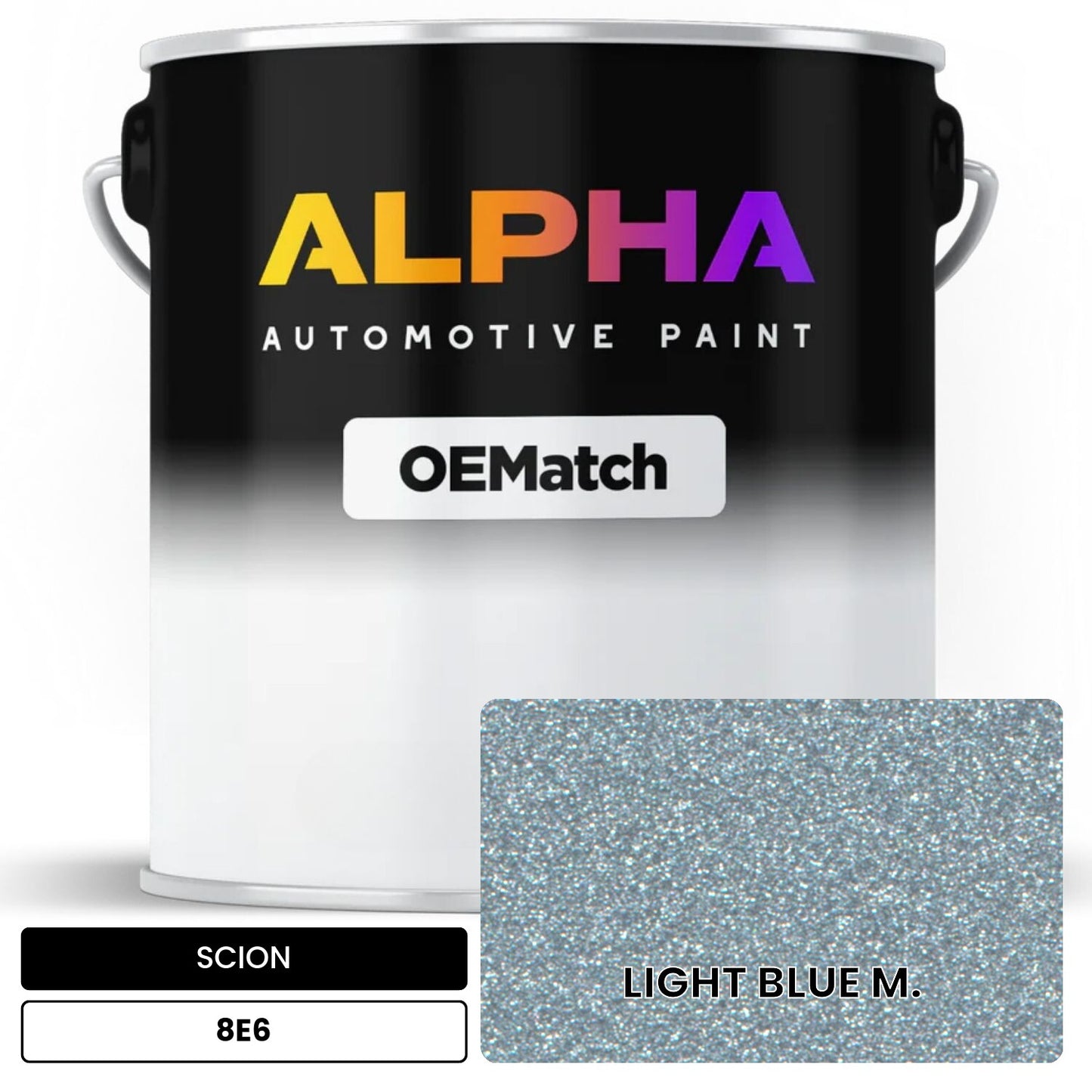 SCION LIGHT BLUE M. 8E6 OEMatch Basecoat