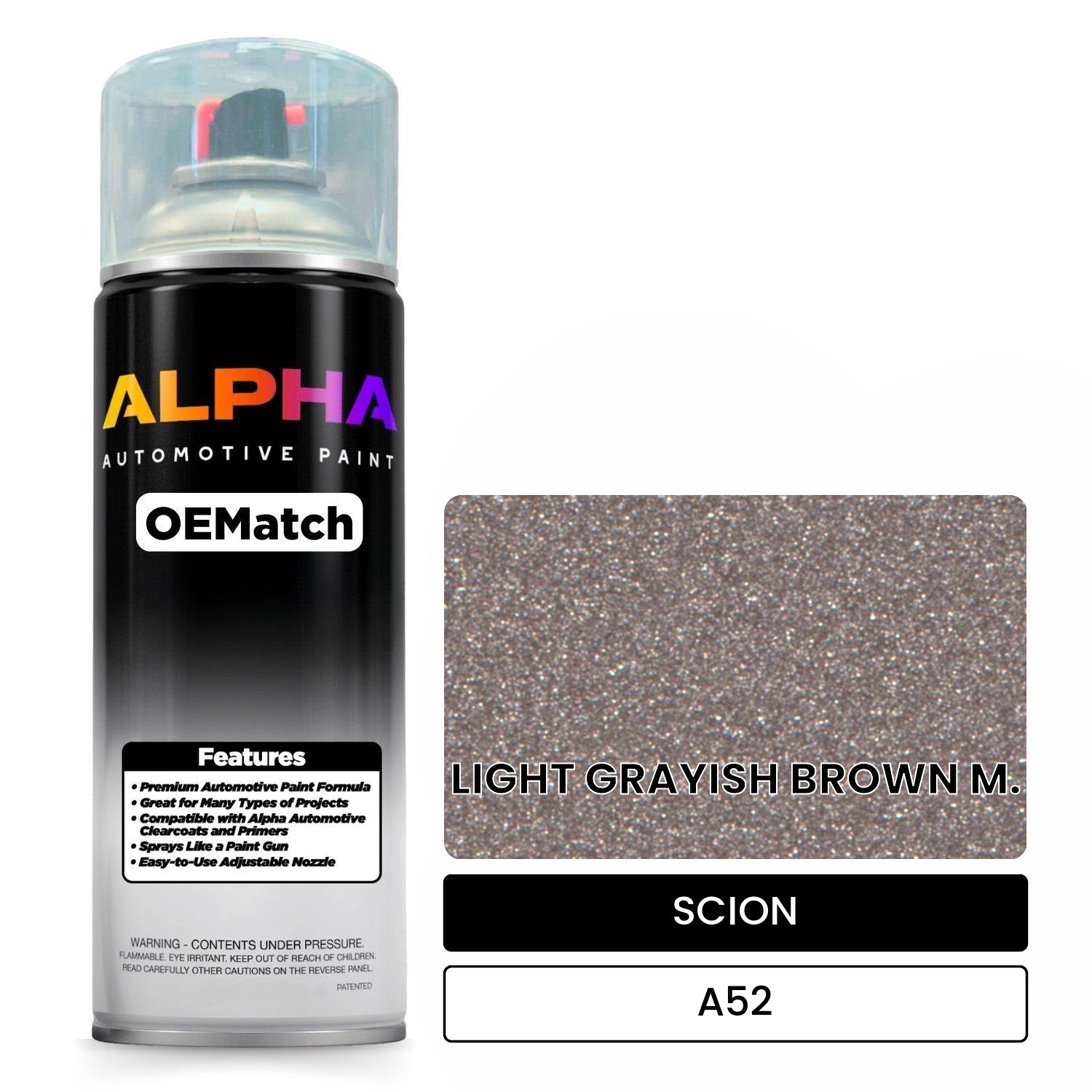 SCION LIGHT GRAYISH BROWN M. A52 OEMatch Spraycan