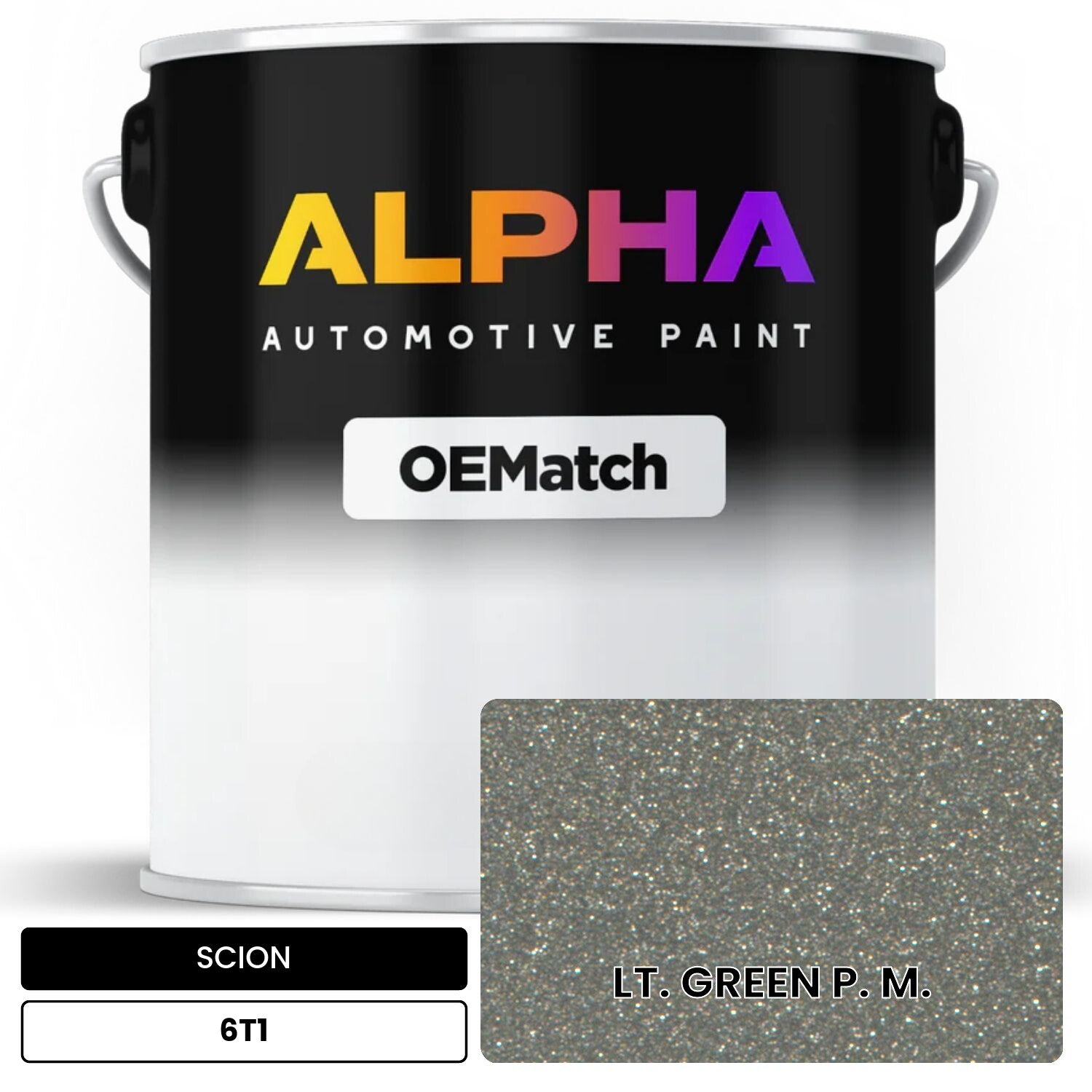 SCION LT. GREEN P. M. 6T1 OEMatch Basecoat