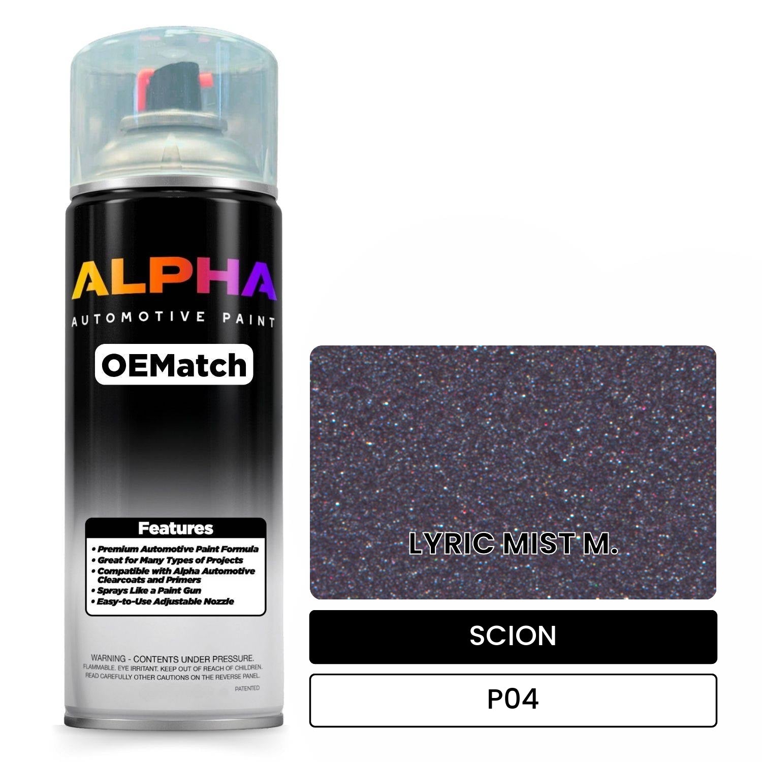 SCION LYRIC MIST M. P04 OEMatch Spraycan